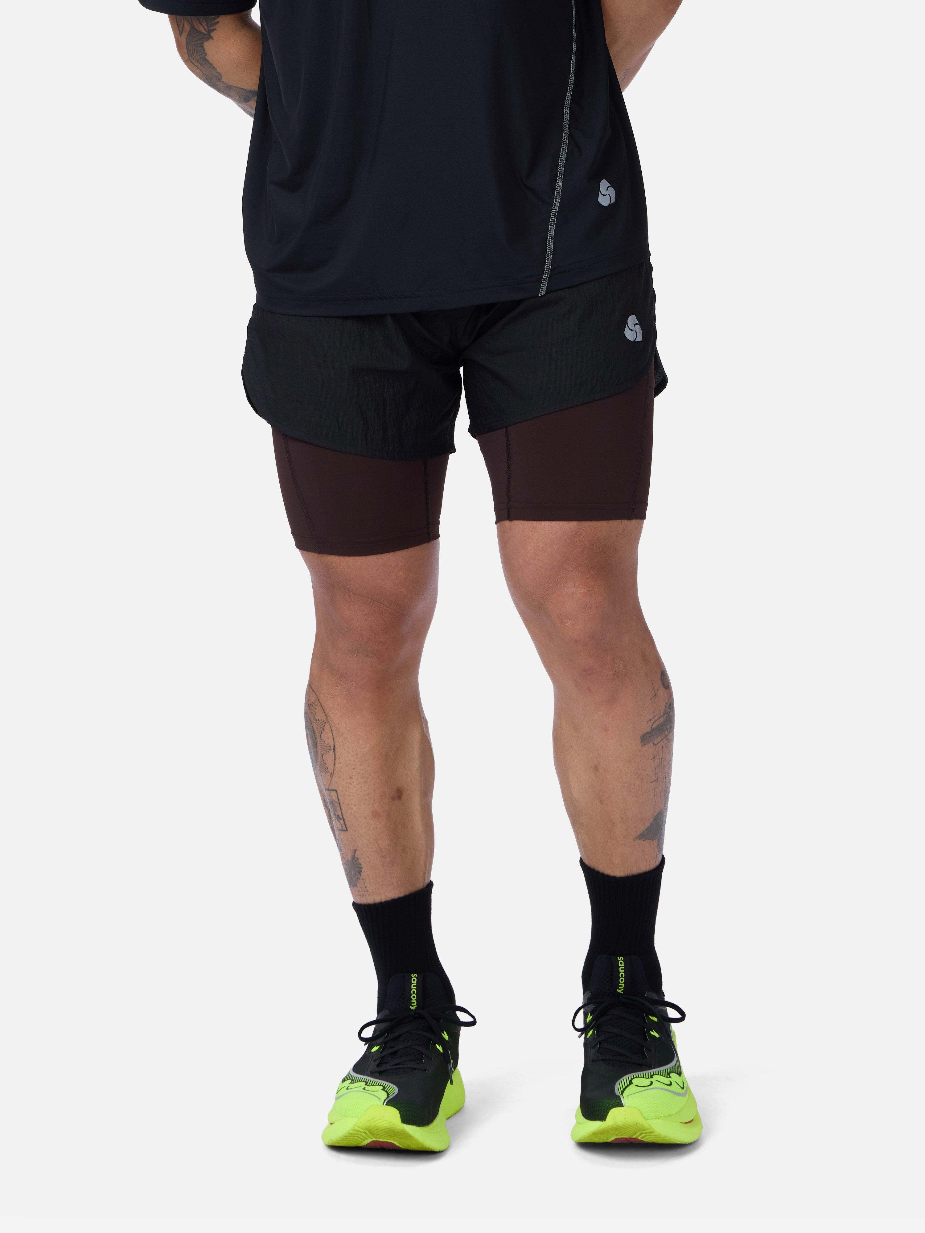 Pace Short ~ Black/ Brown
