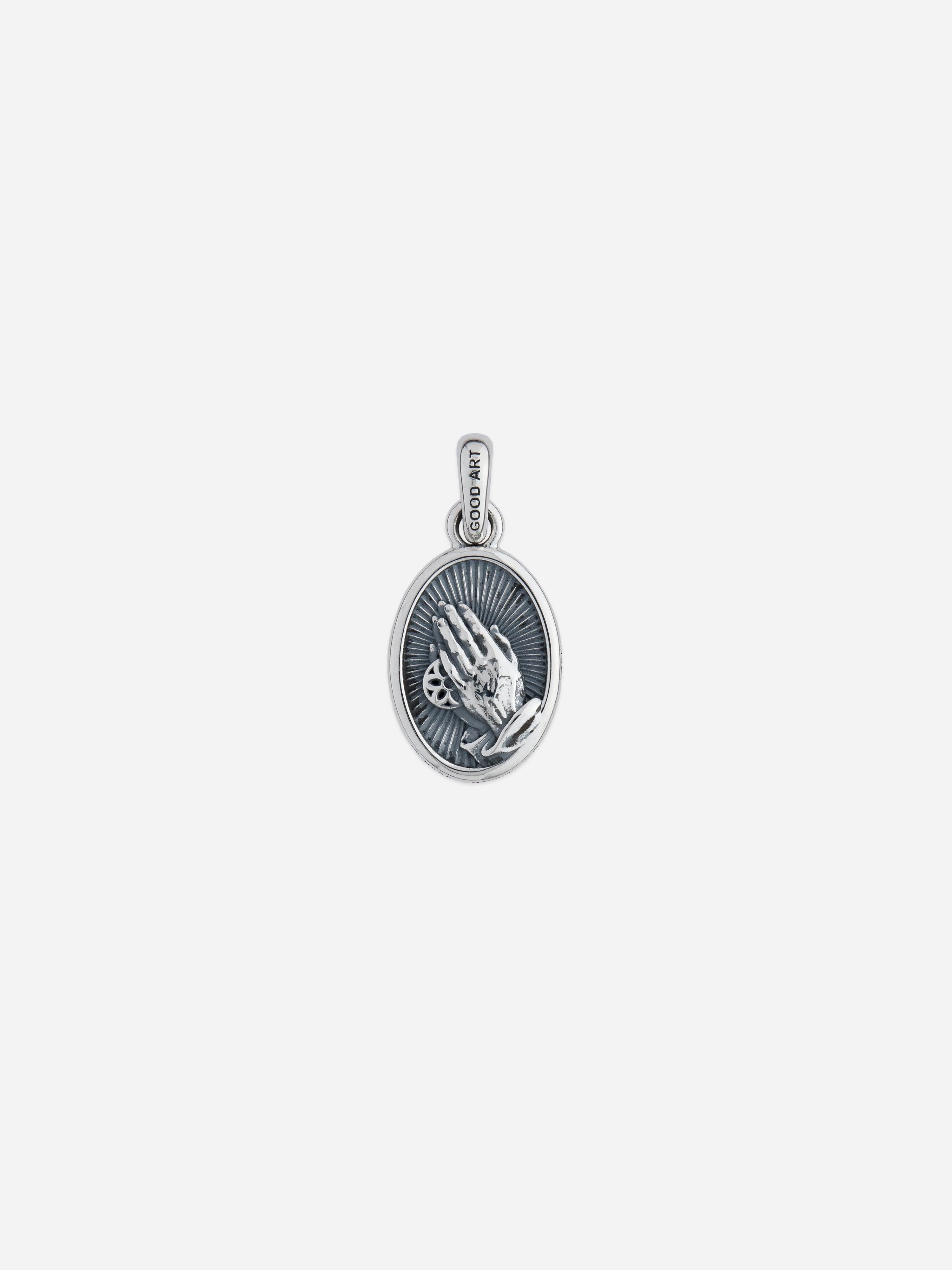 "His Hands" Pendant ~ Sterling Silver