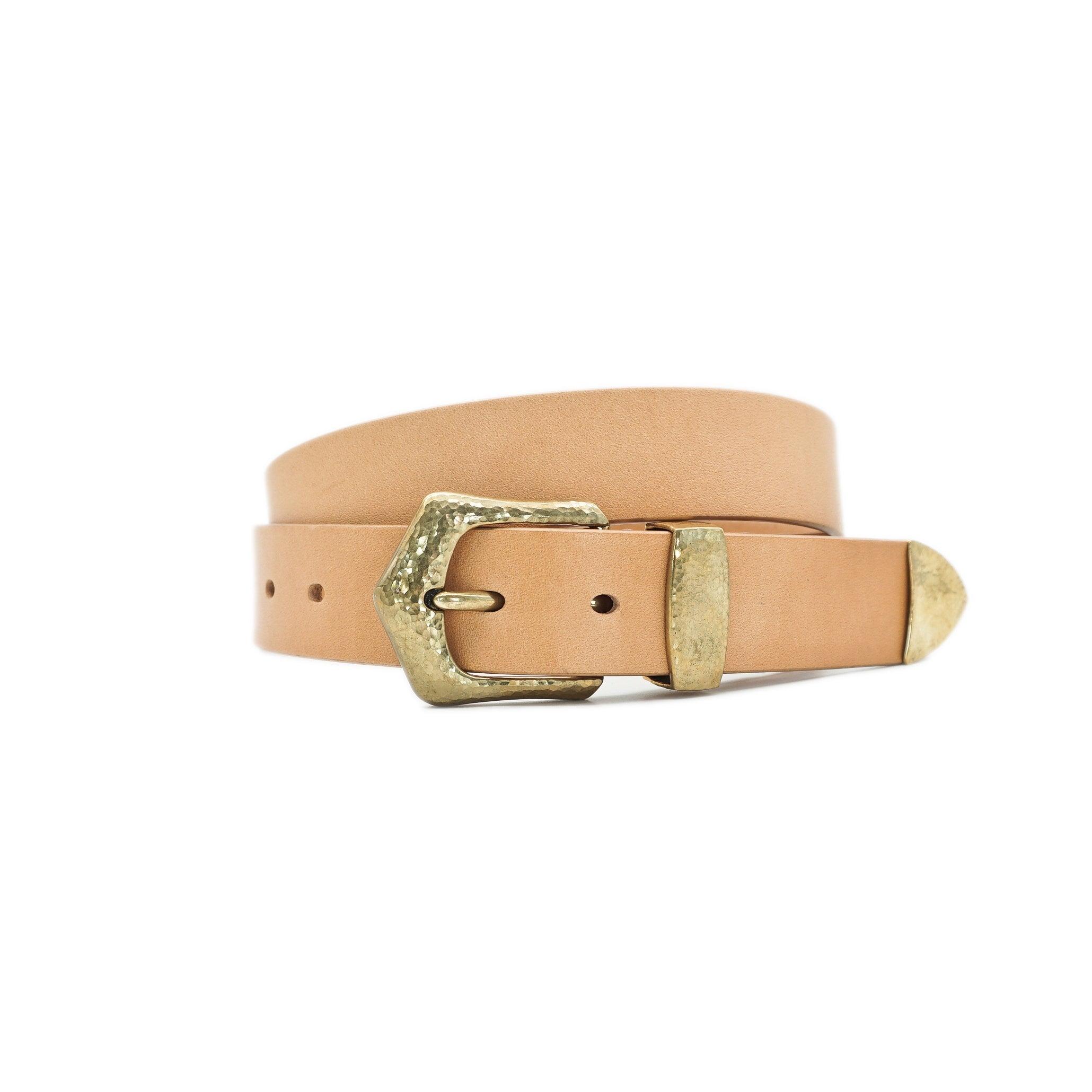 OGL Belt Hand-Hammered Ranger Leather Belt Natural