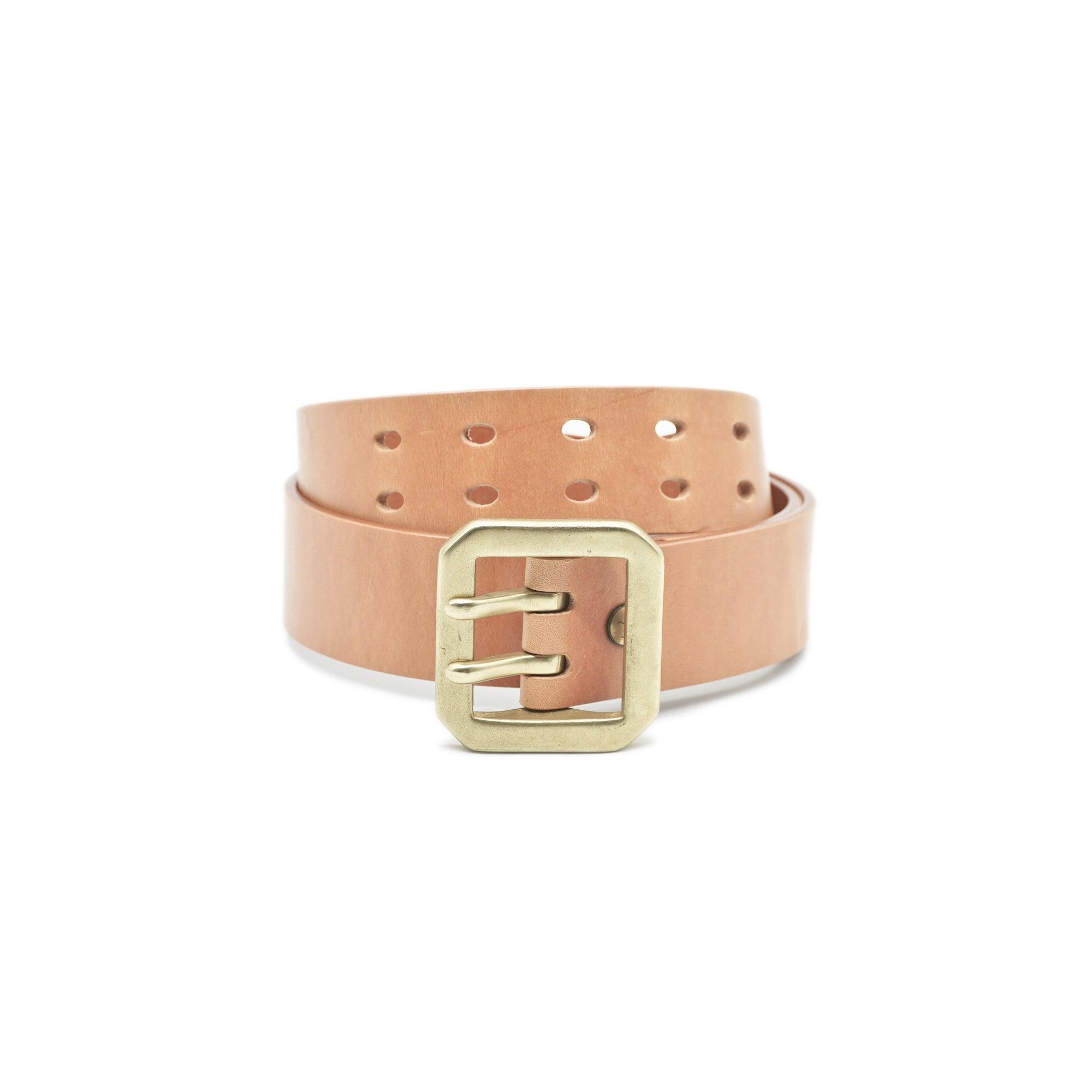 OGL Belt Double-Prong Garrison Leather Belt Natural