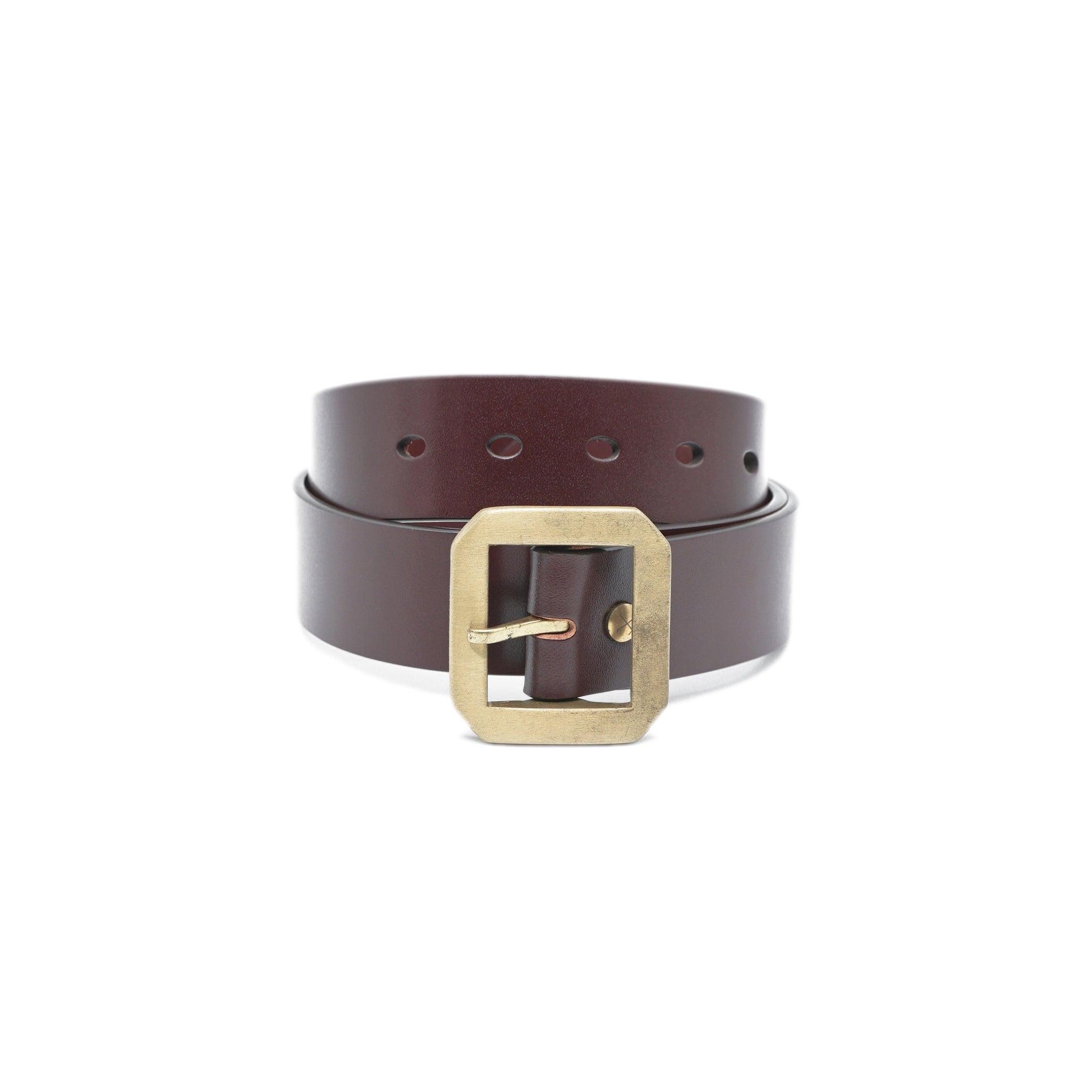 OGL Belt Single-Prong Garrison Leather Belt Full-Dyed Tan