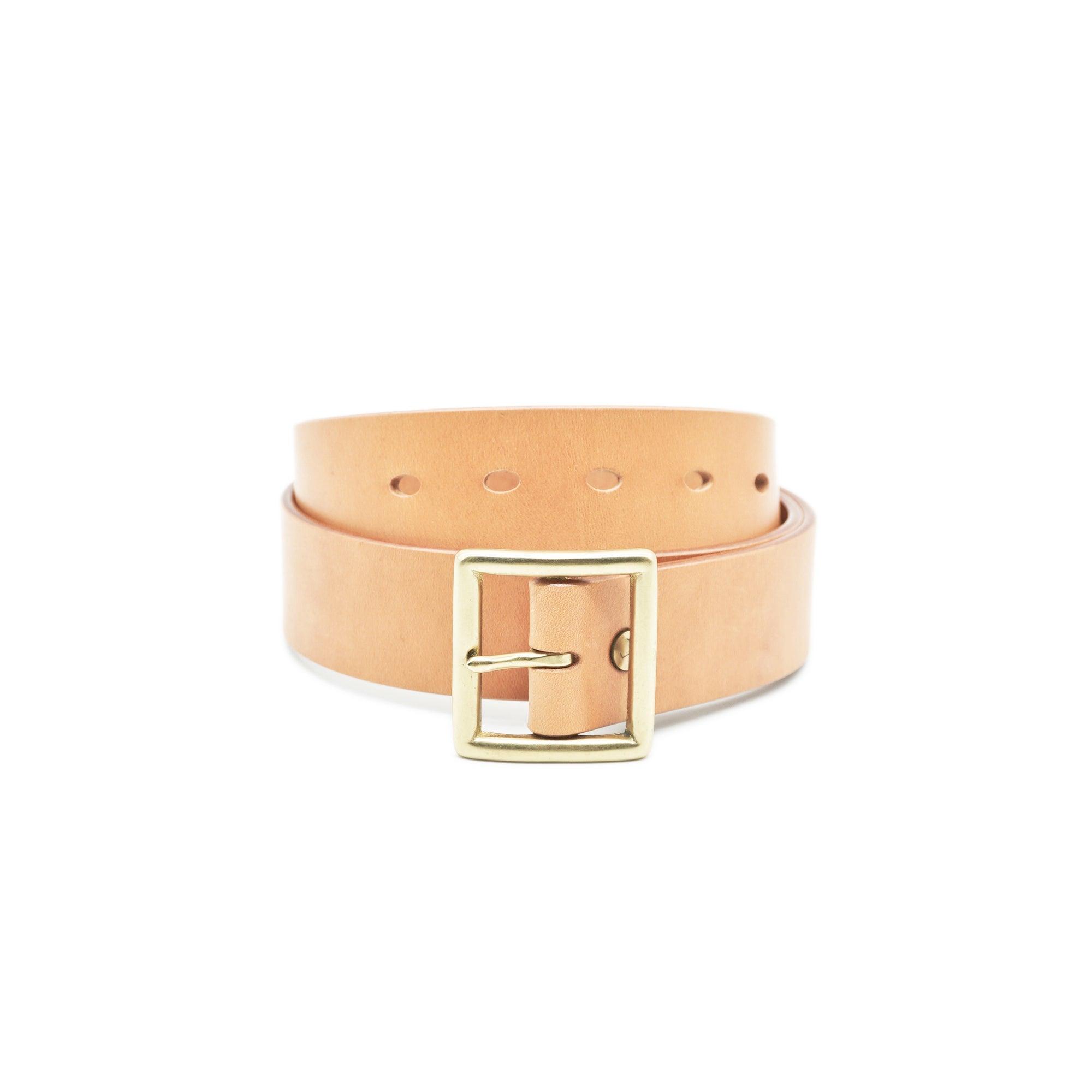 OGL Belt Vintage 1.5 Leather Belt Natural