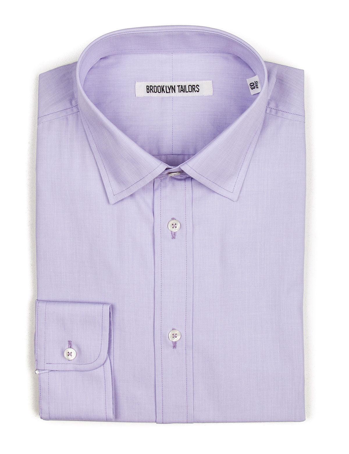 FINAL SALE: BKT20 Slim Dress Shirt in End-on-End - Lavender