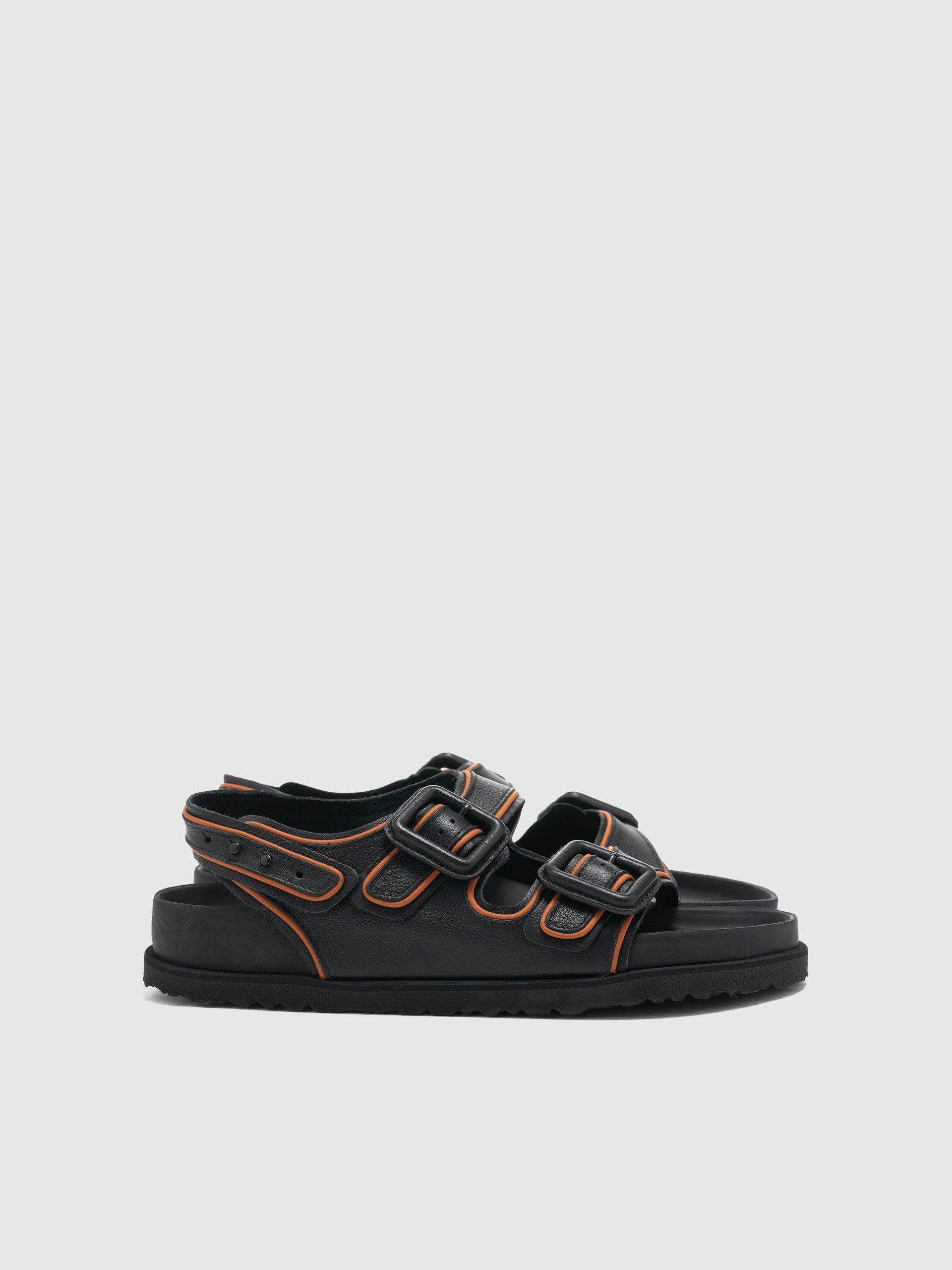 Milano Leather Buckle Black