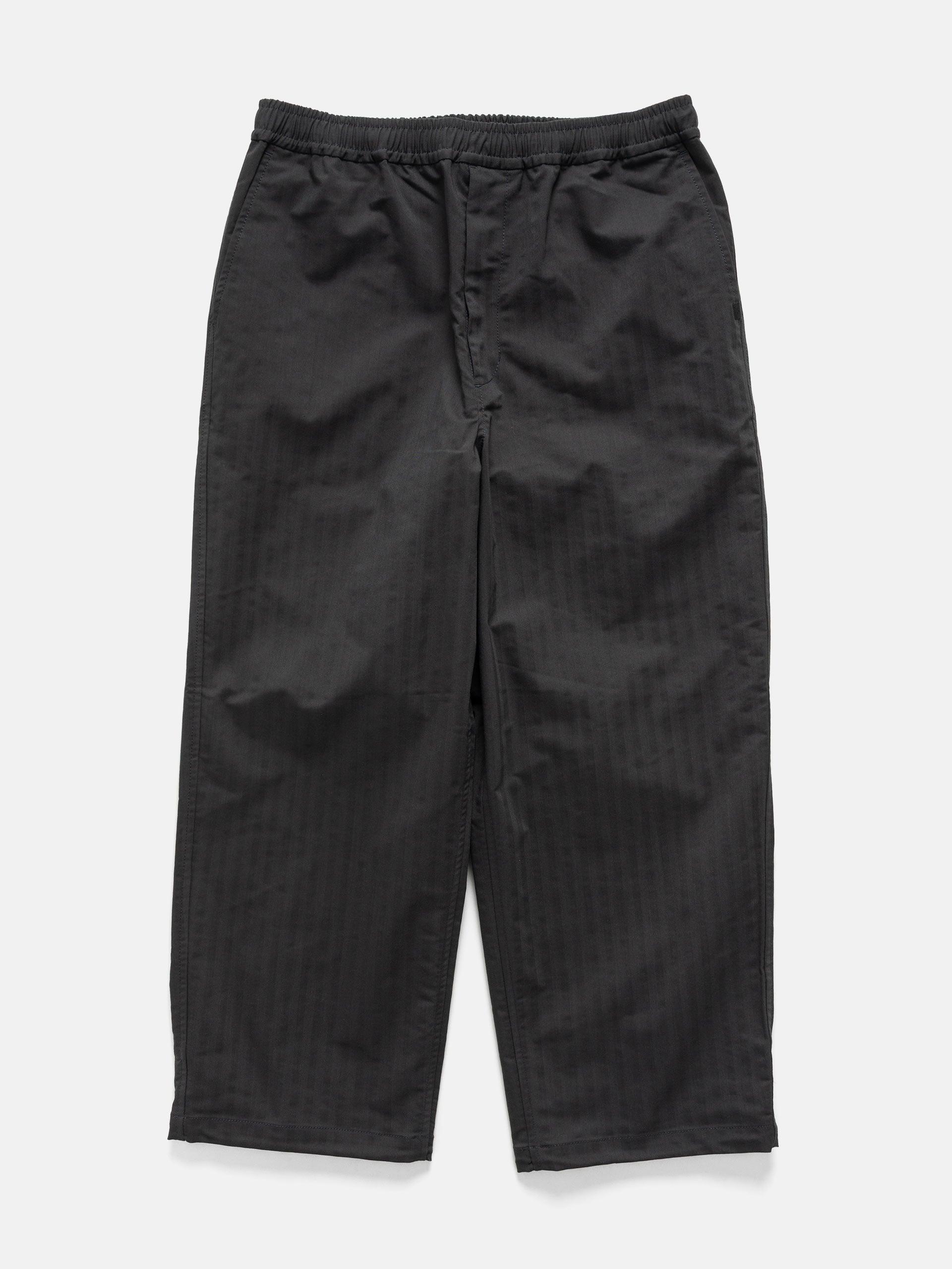 Tech Easy Trousers Herringbone Charcoal