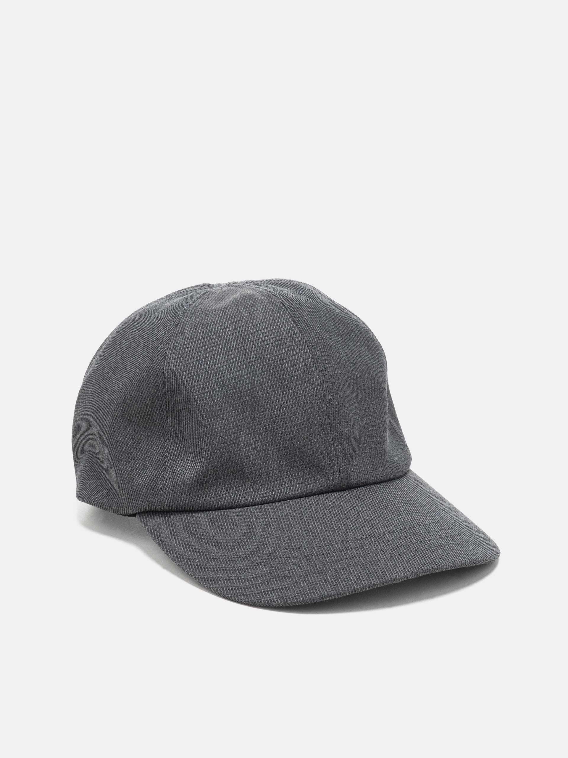 Field Cap - Super 100 Wool Gabardine Charcoal