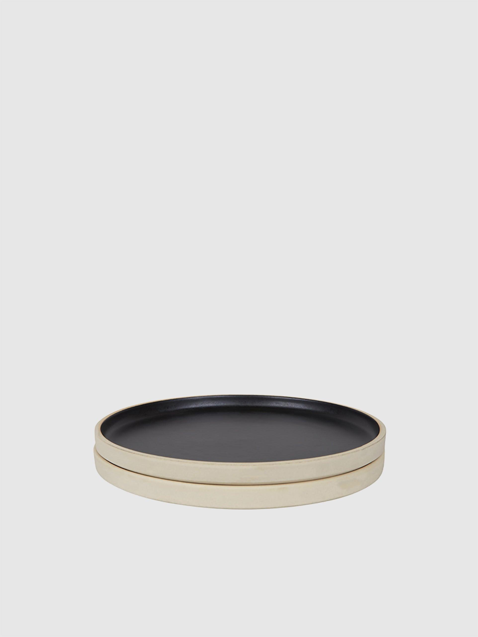 Otto Ceramic Plates Set of 2 Black