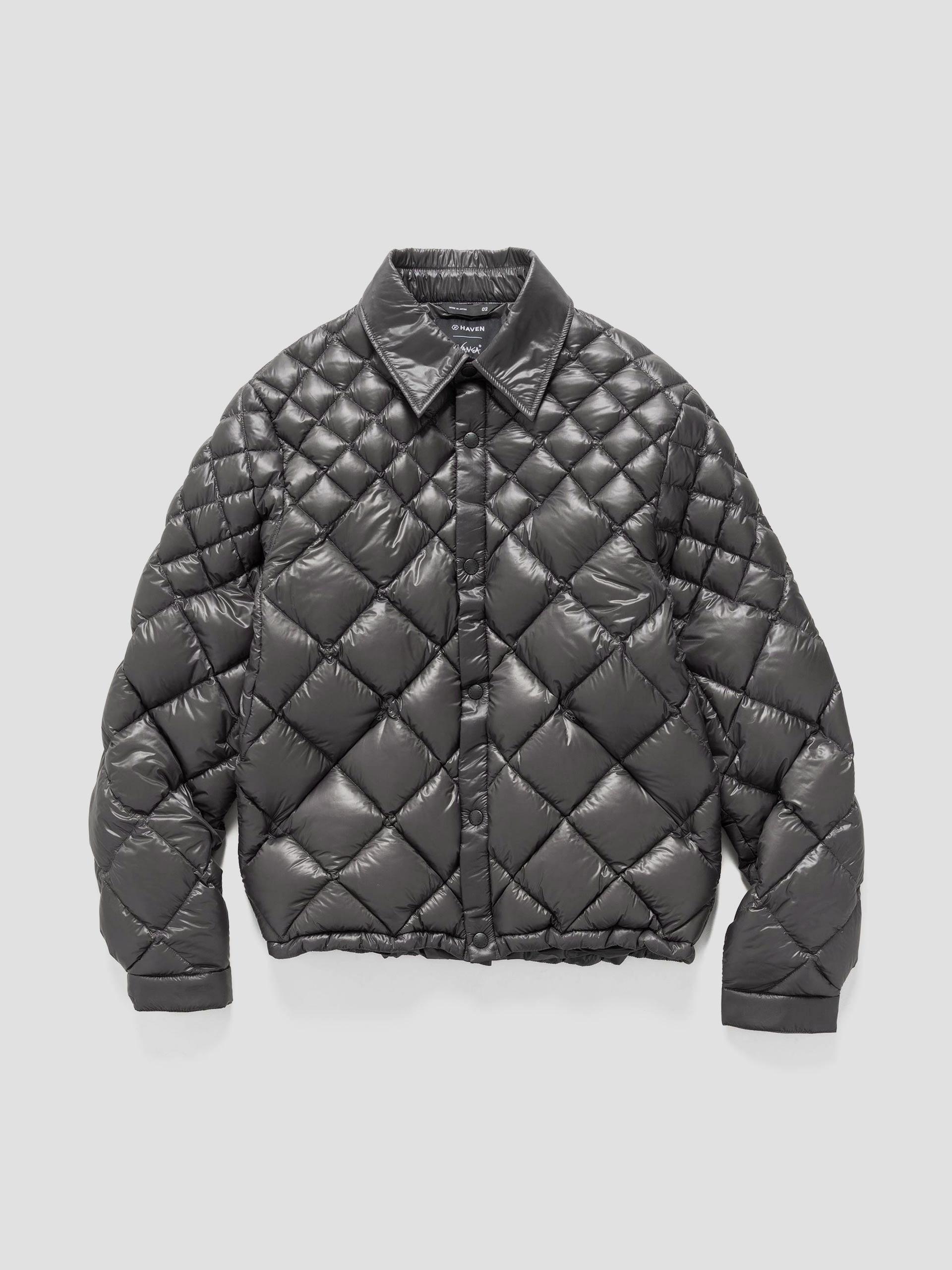 / NANGA Skyline Shirt Jacket - Nylon Ripstop / Goose Down Grey