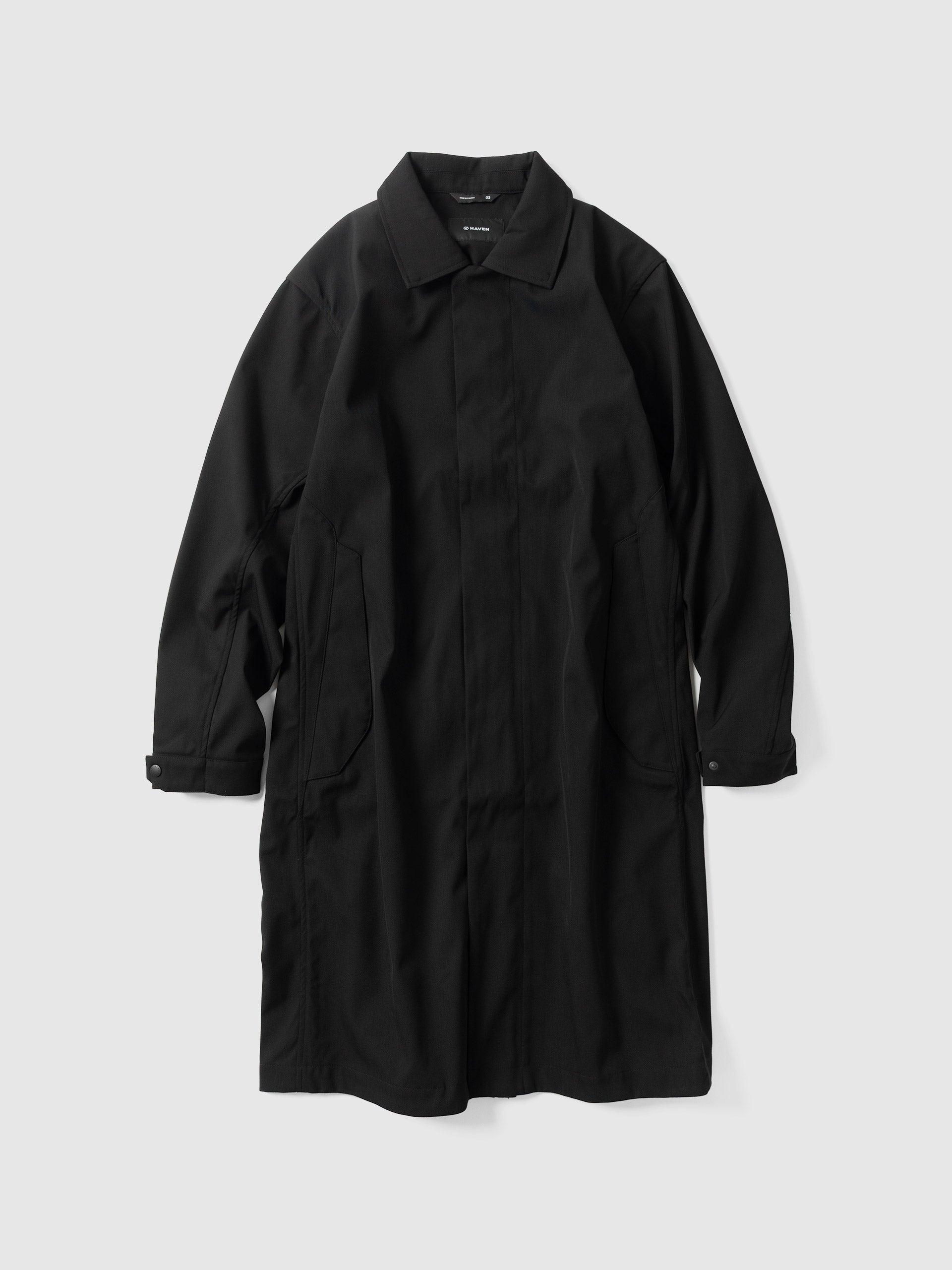 Bureau Coat - Loro Piana Storm System 3L Wool Nylon Black