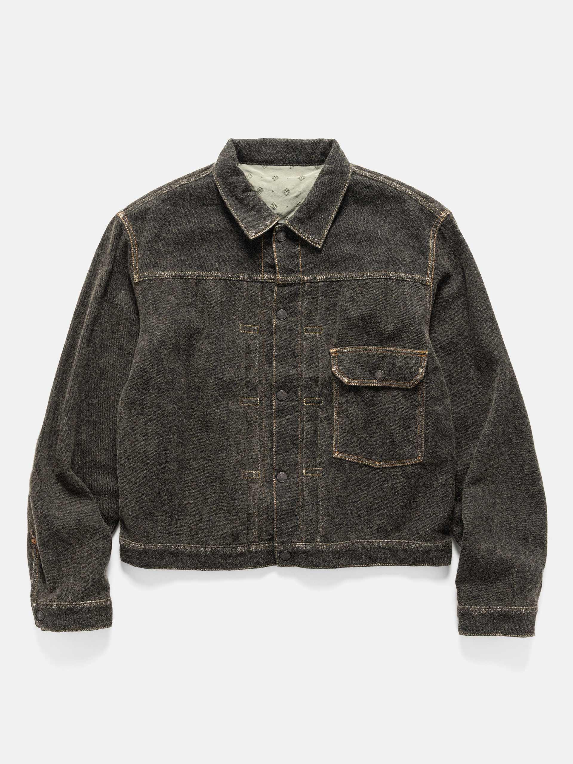 Twill Aging-Wool 1st JKT Fade Charcoal