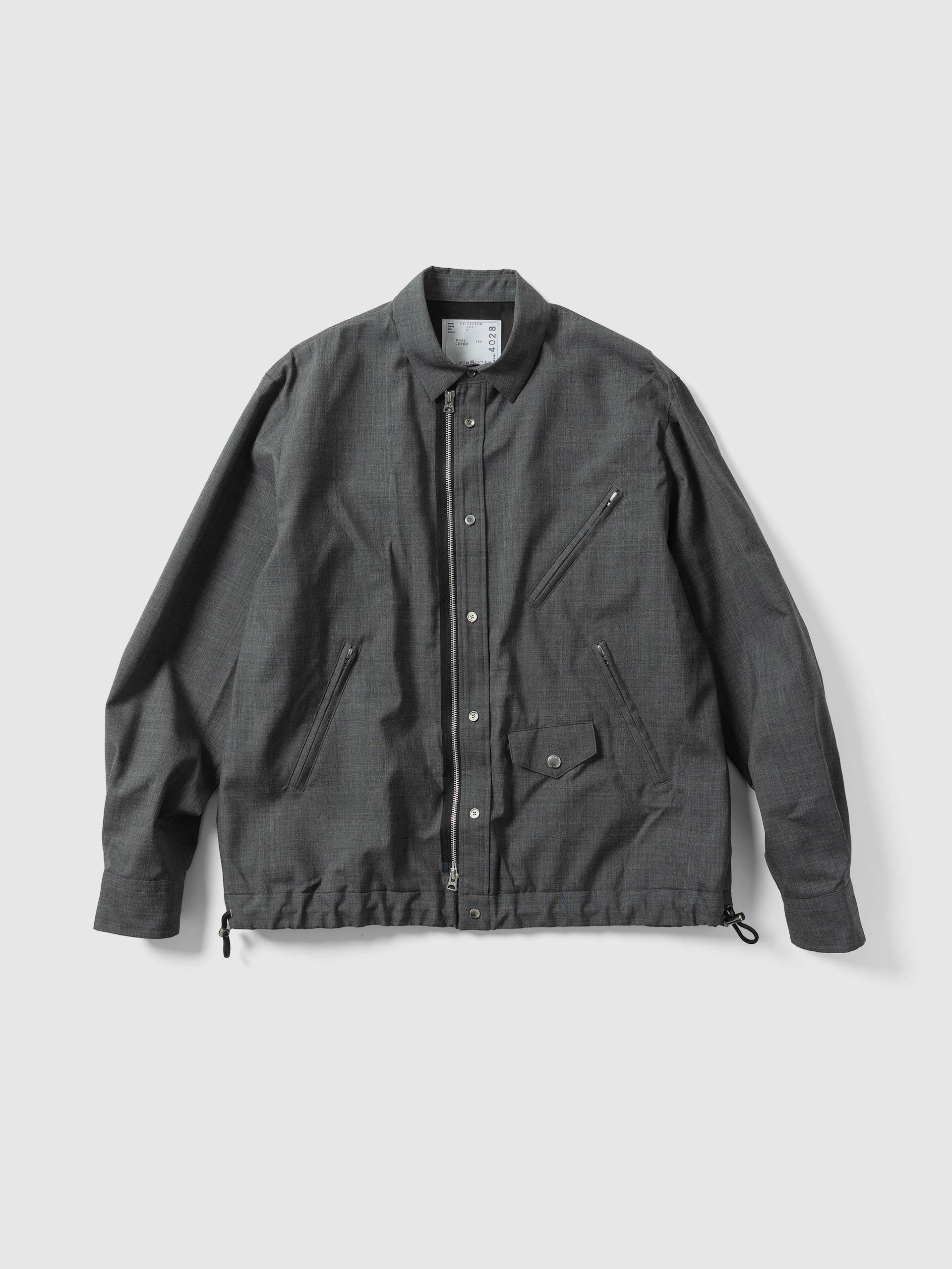 Suiting Blouson Gray