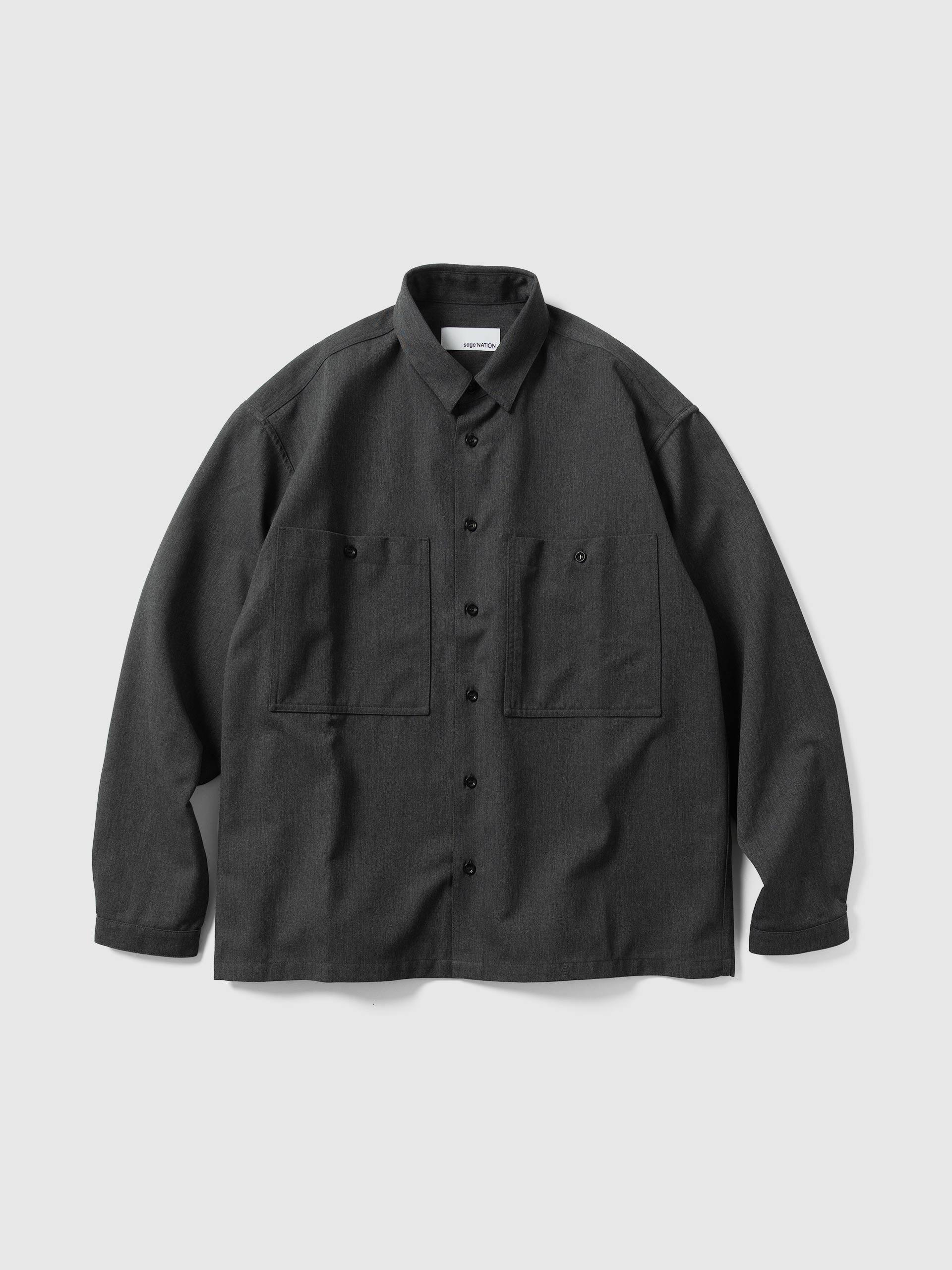 Grange Shirt Viscose Mid Grey