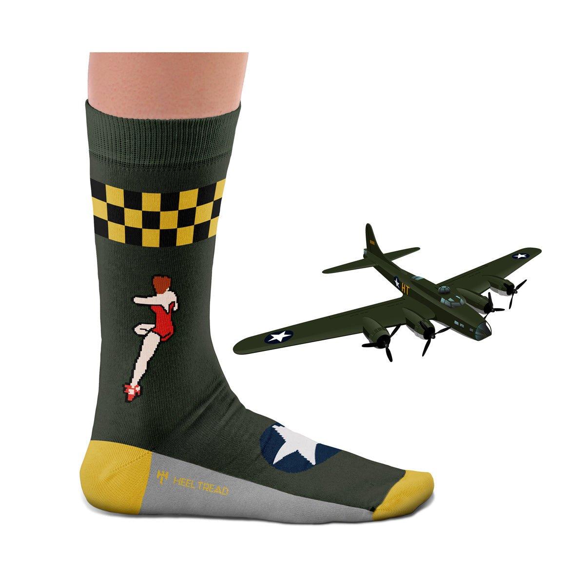 "B-17 a.k.a. Memphis Belle" Bomber Socks Z99H107