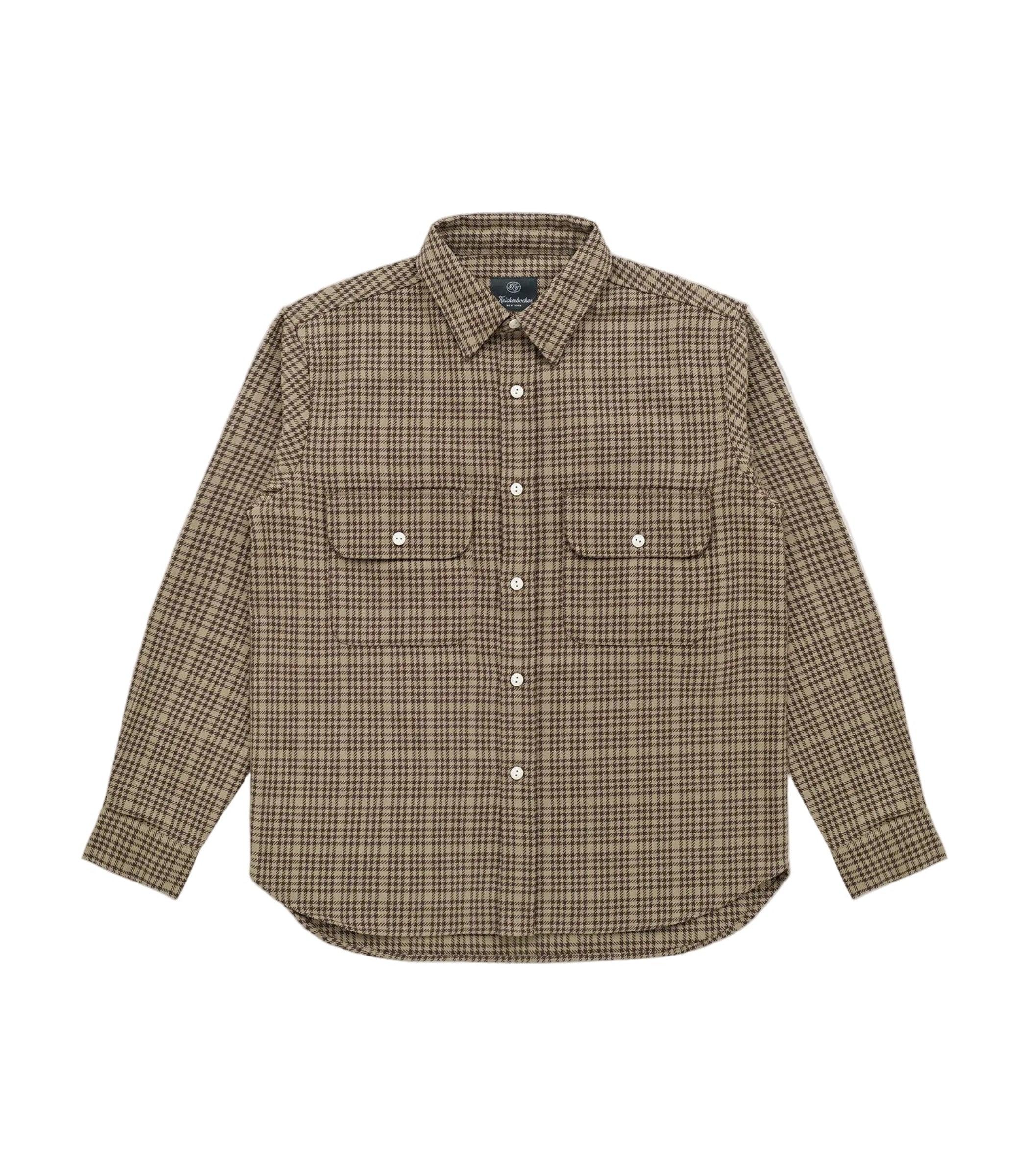 Brother Flannel Mint & Brown Plaid