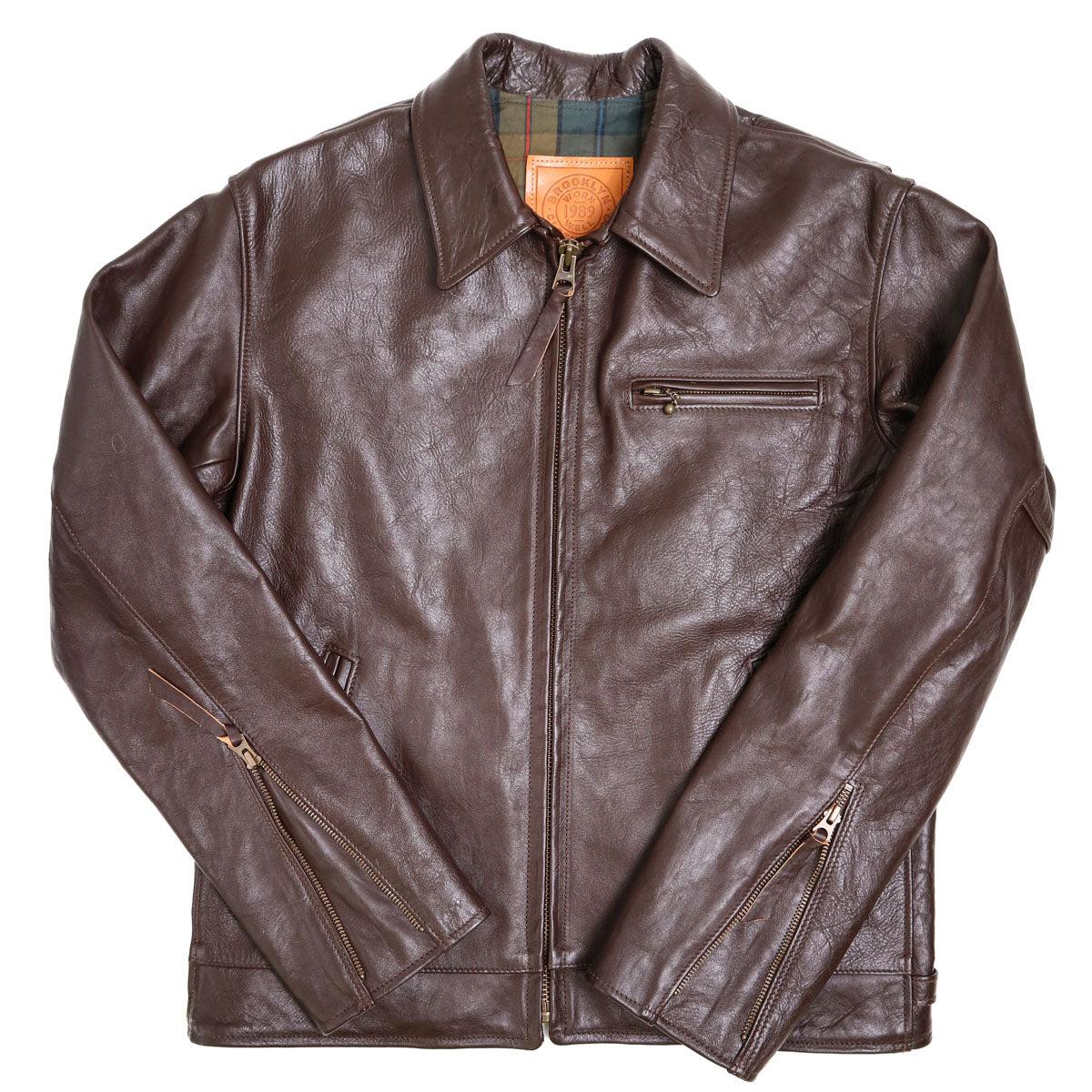 Brooklyn Clothing X Simmons Bilt Tail Gunner Stevenson Iona Tartan/Japanese Teacore Horsehide Brown