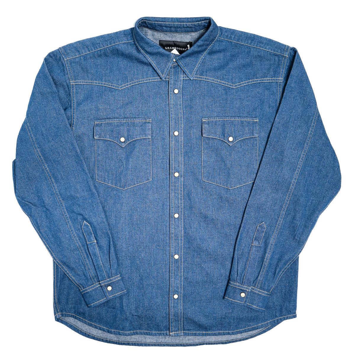 Tjaukle Denim Shirt Emerald Indigo