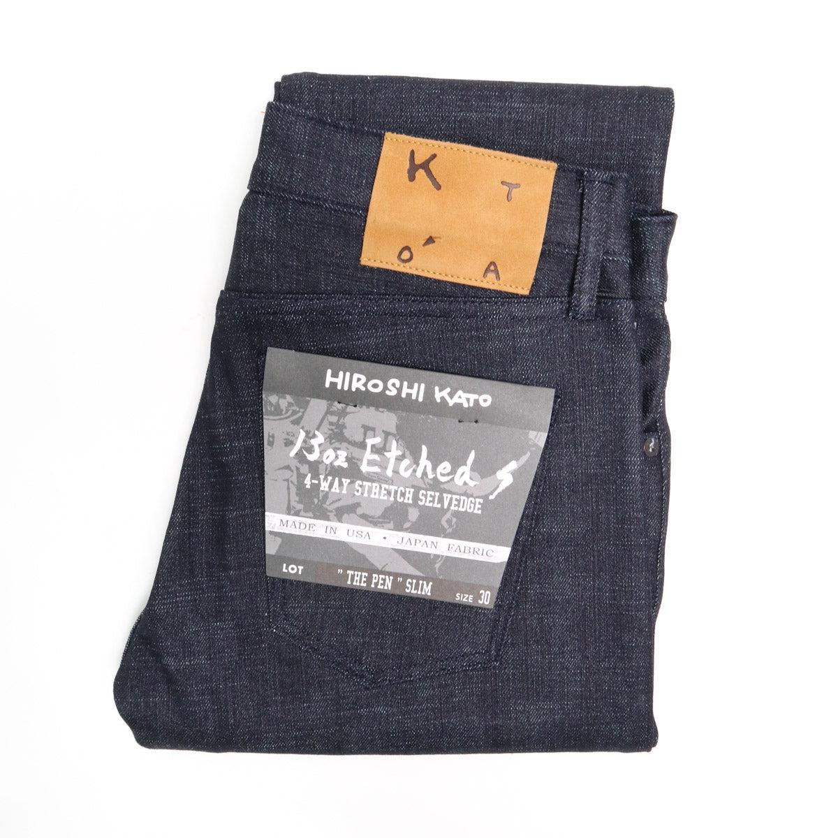 The Pen Etched 13oz Classic Raw Selvedge Denim