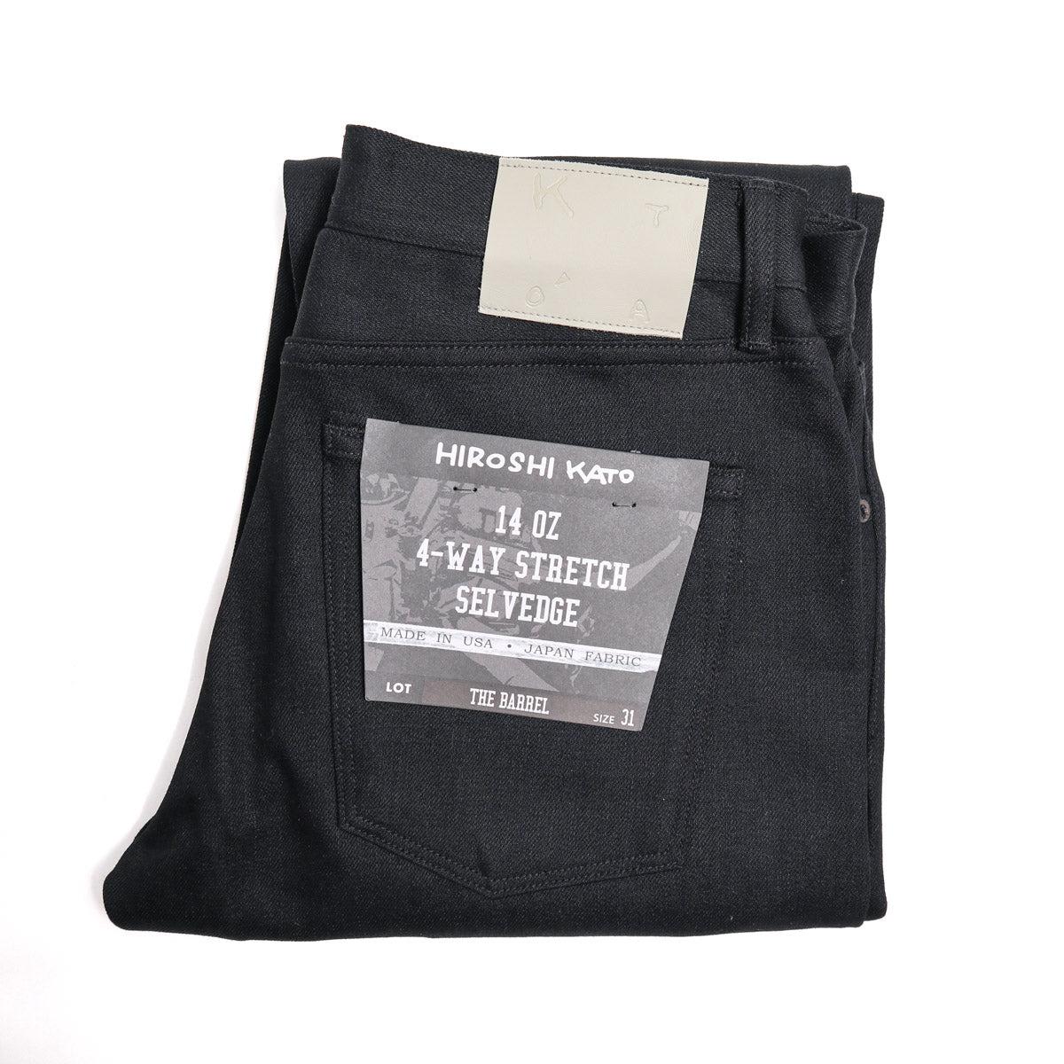 The Barrel Classic Straight 14oz Black Raw Selvedge Denim