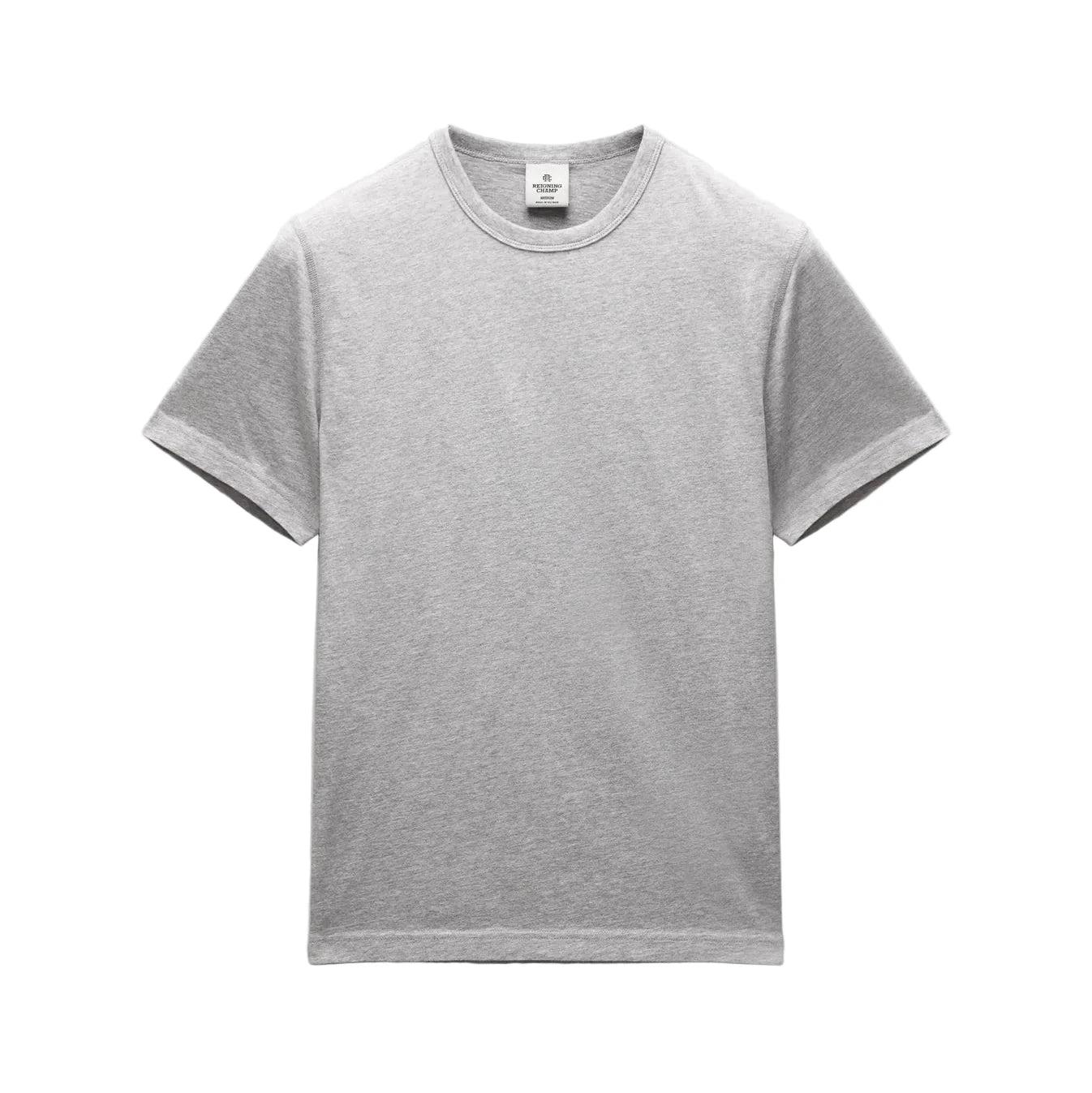 Lightweight Jersey Slim T-Shirt Heather Grey