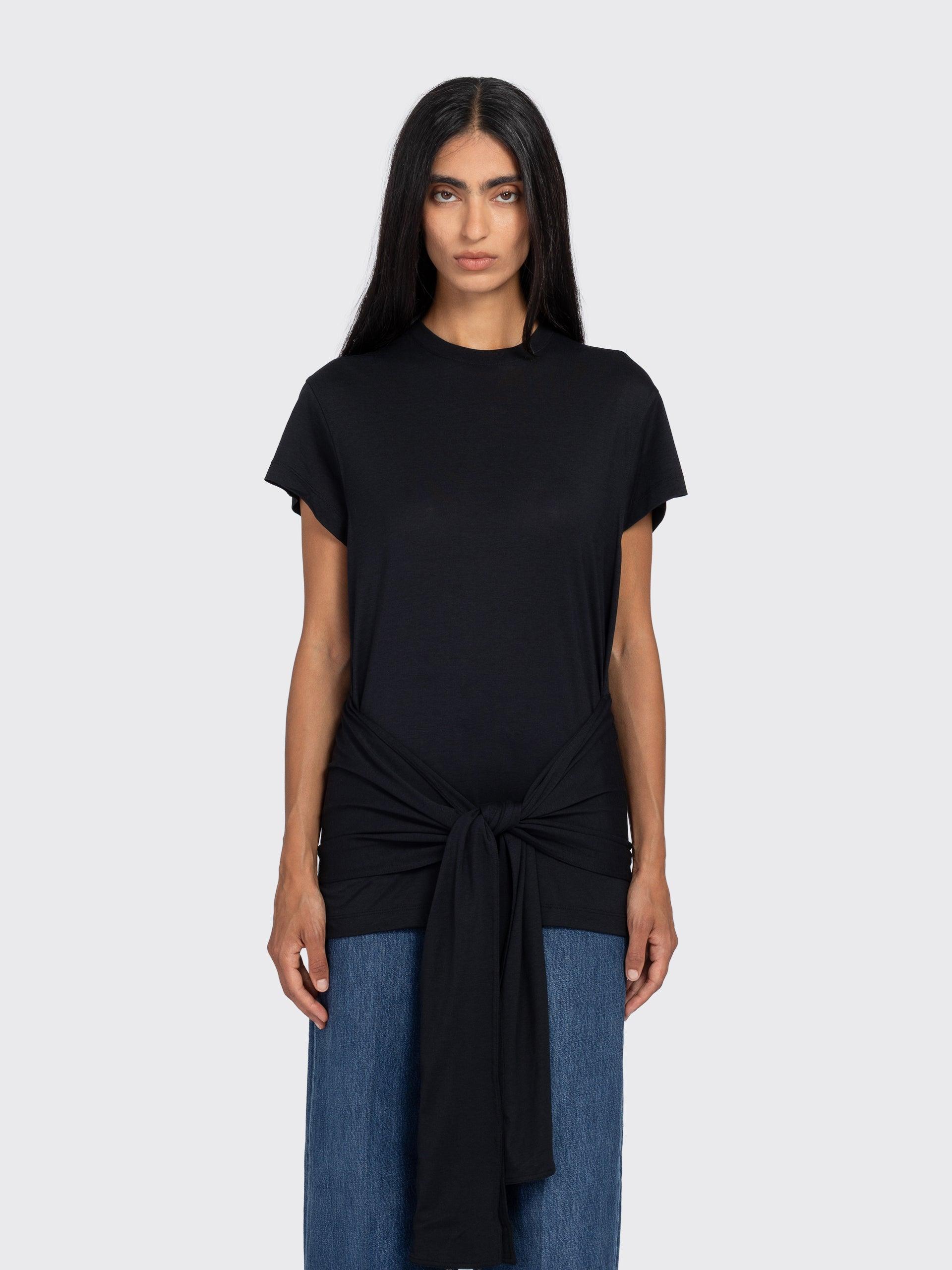 Tie-Waist Jersey Top