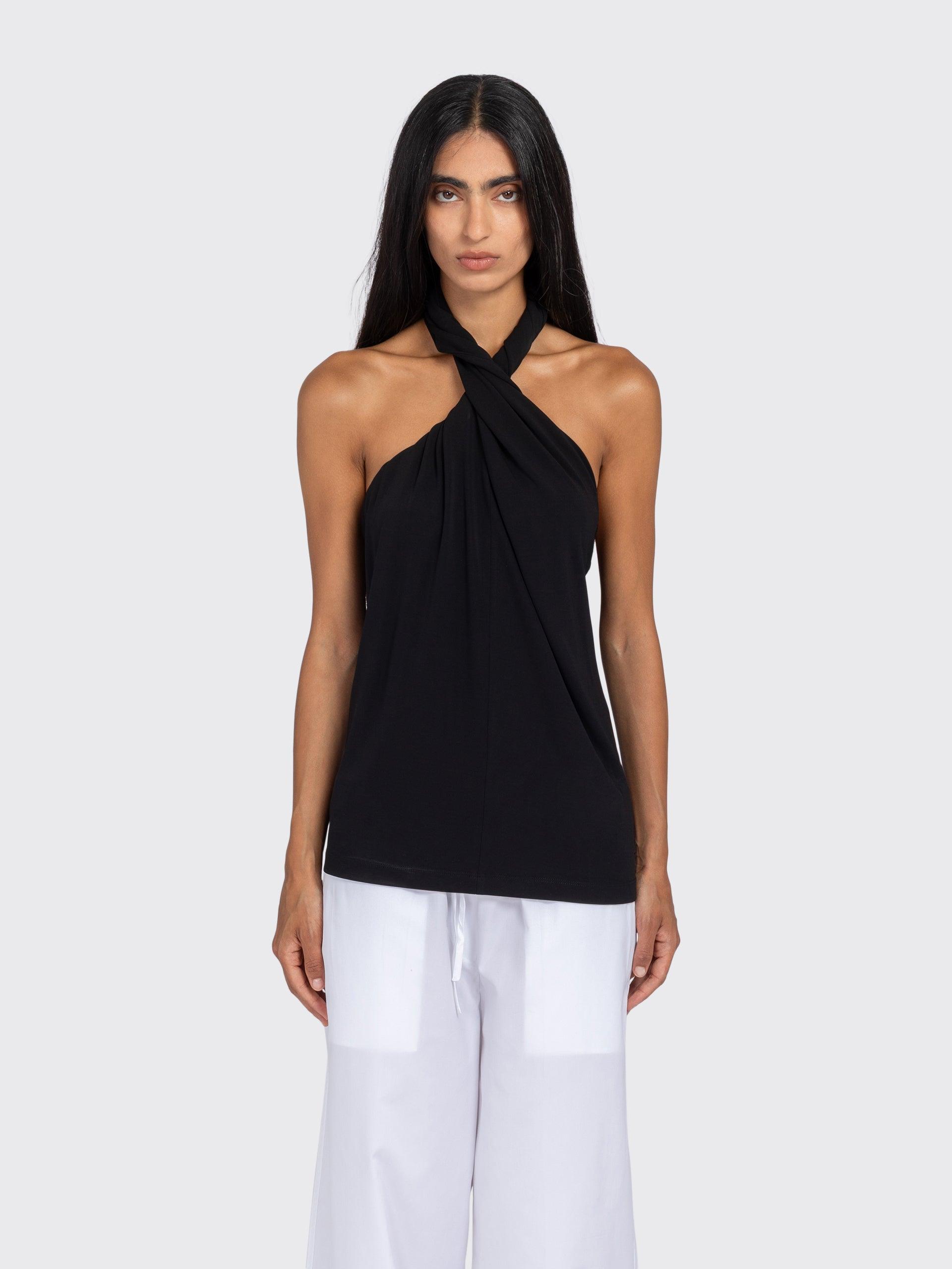 Twisted Jersey Halter Top