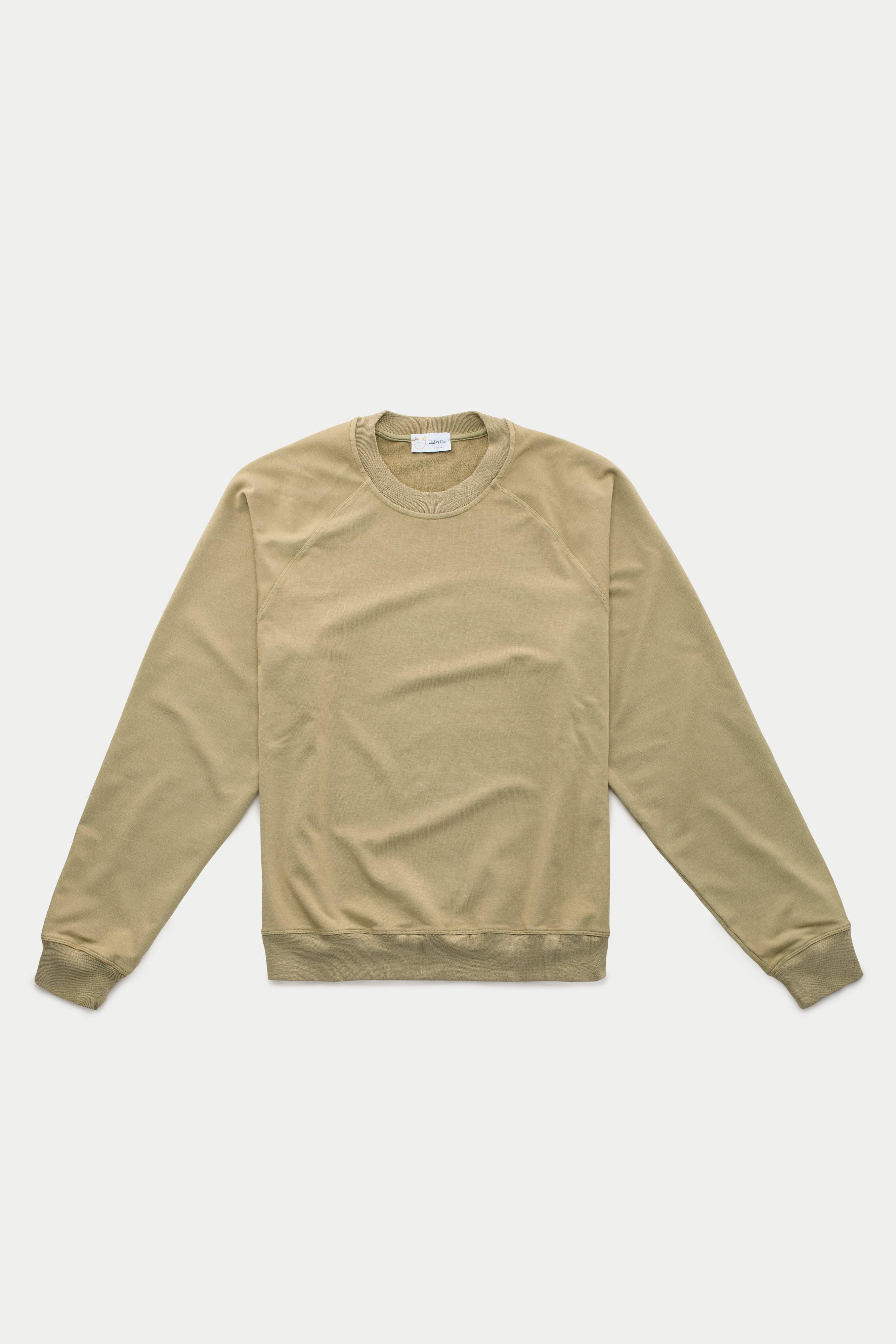 Bamboo Sorona Relaxed Raglan Sweatshirt Kelp