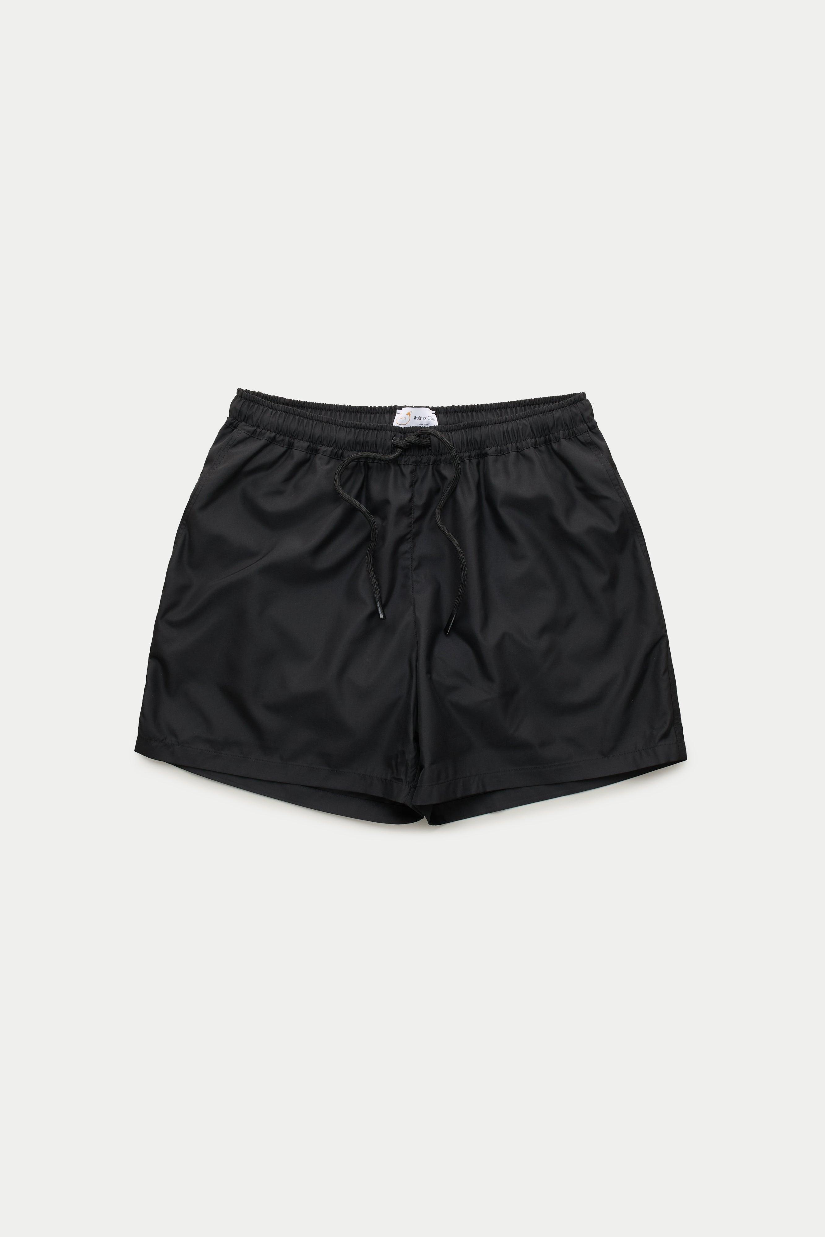 Swim Shorts Black with Red Lining