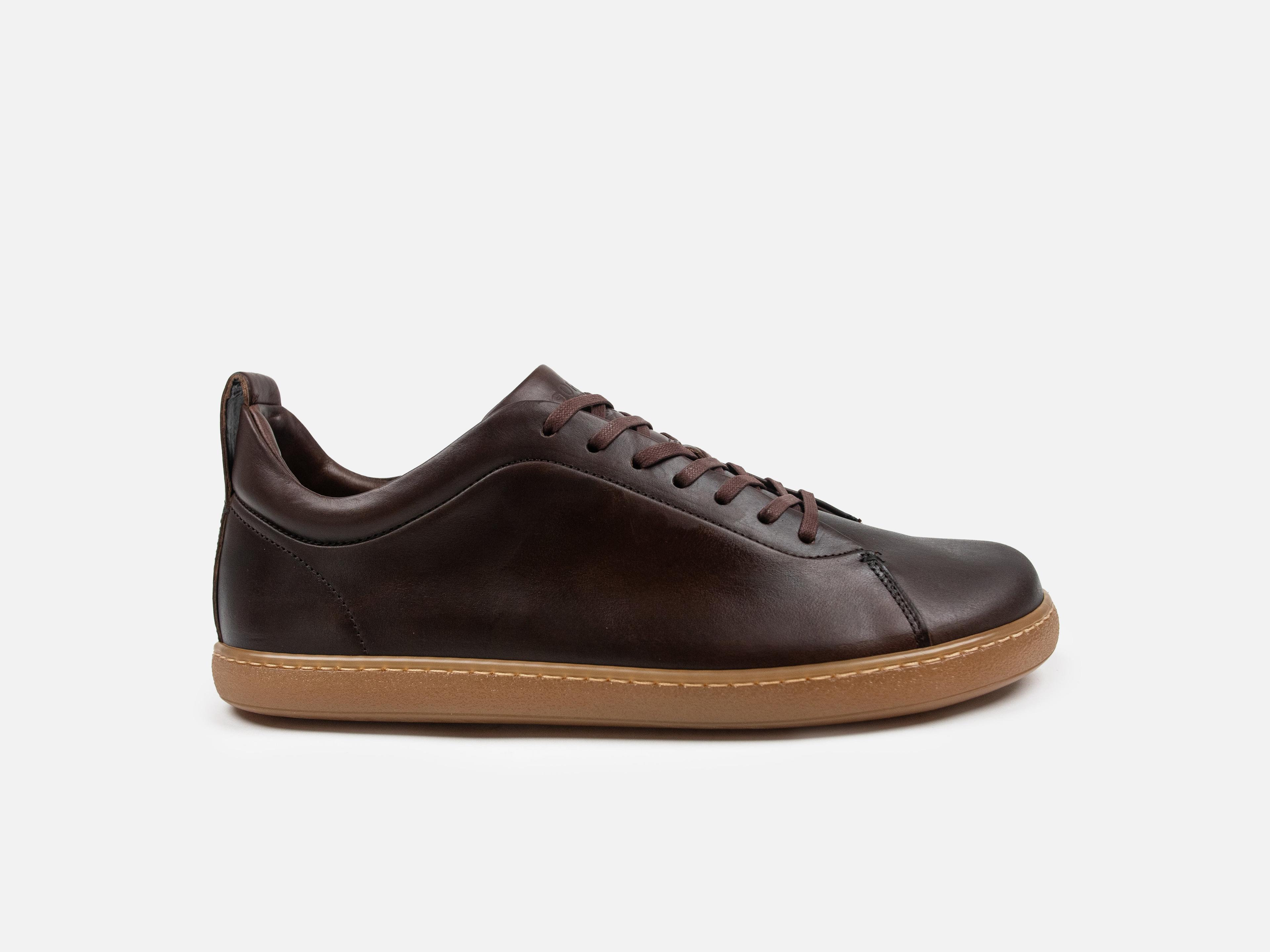 WALKLEY Barefoot Low Top Horween Dark Brown Leather Sneaker