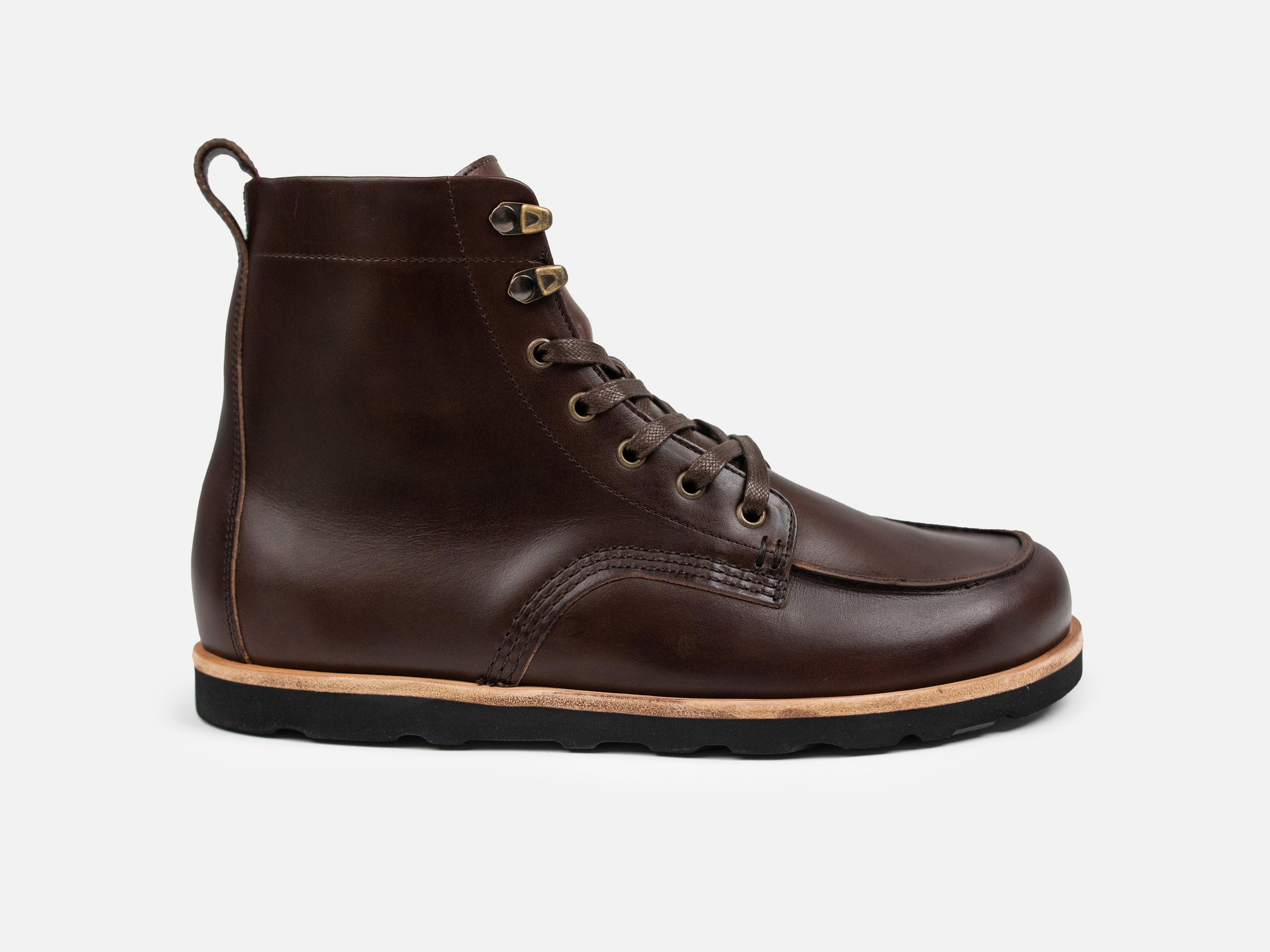 PORTER Barefoot Apron Boot - Dark Brown Horween Chromexcel Leather