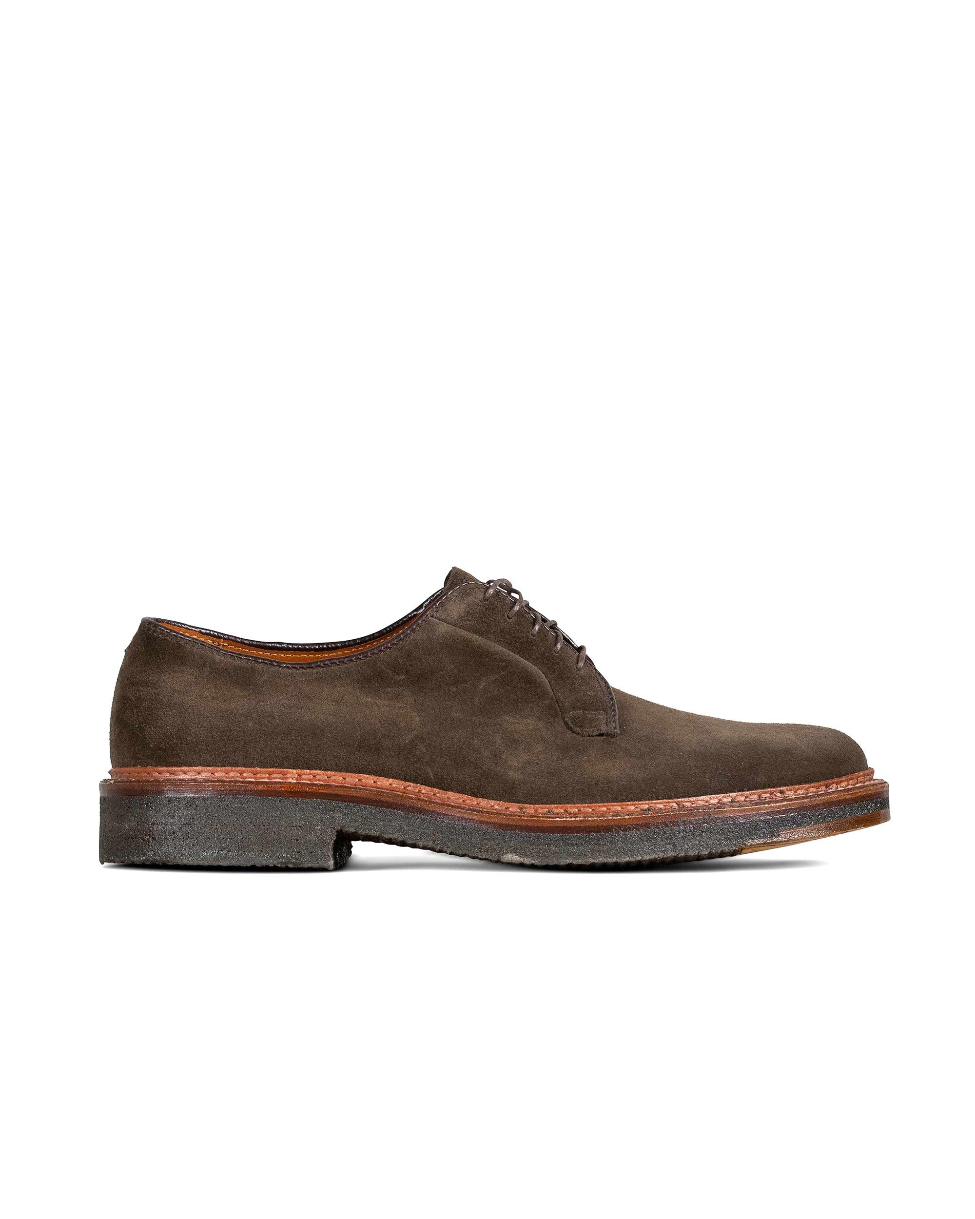 Plain Toe Blucher Loden Suede G2402