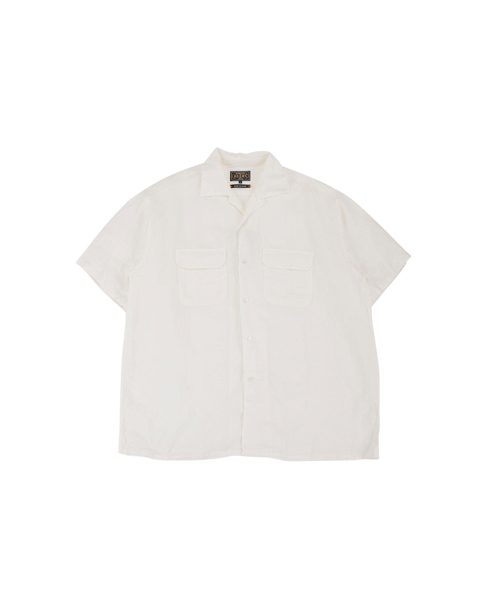 Open Collar 1/40 Linen White