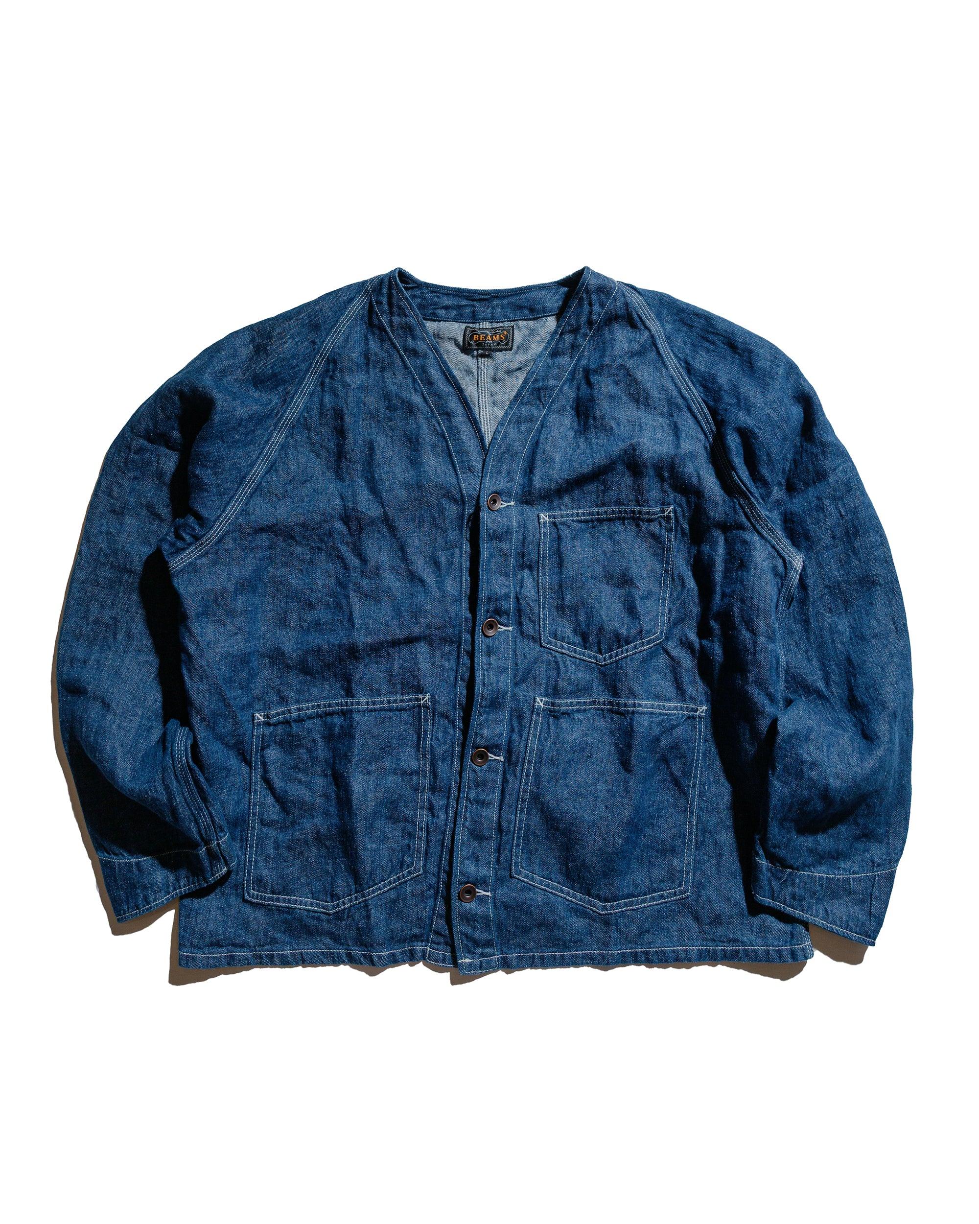 Engineer Jacket Twill Linen Indigo