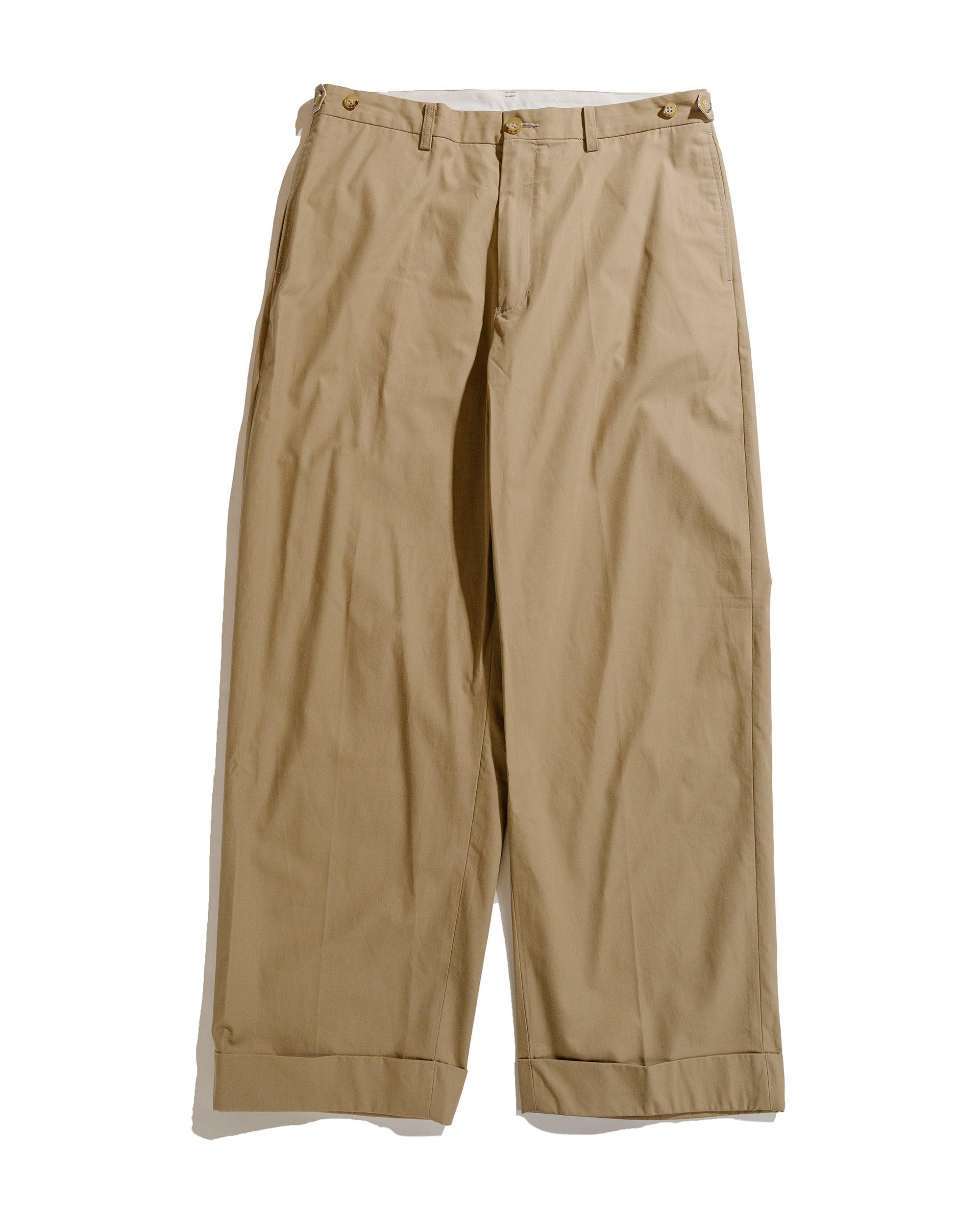 IVY Trousers Wide High Density Cotton Beige