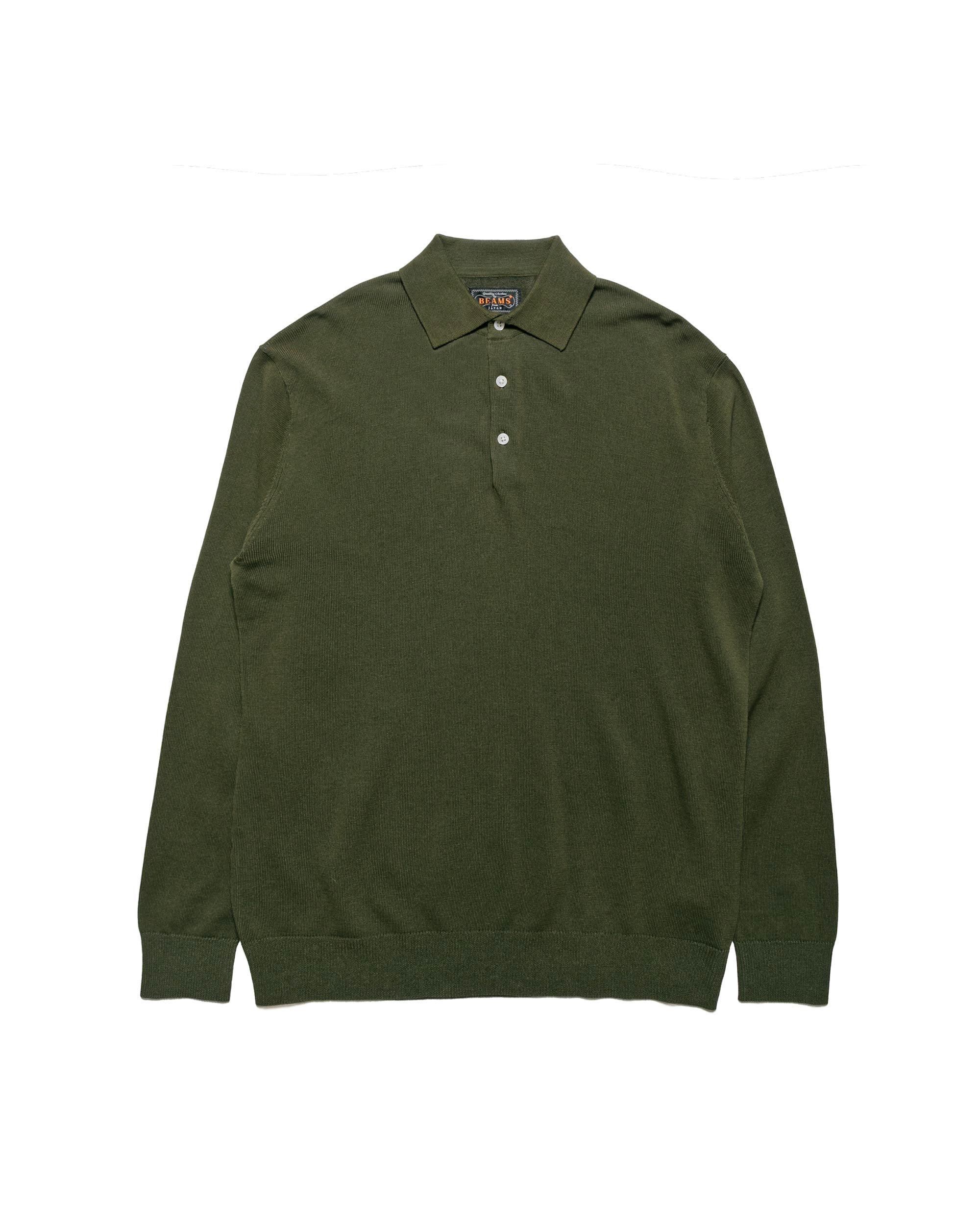 Knit Polo 12G Olive