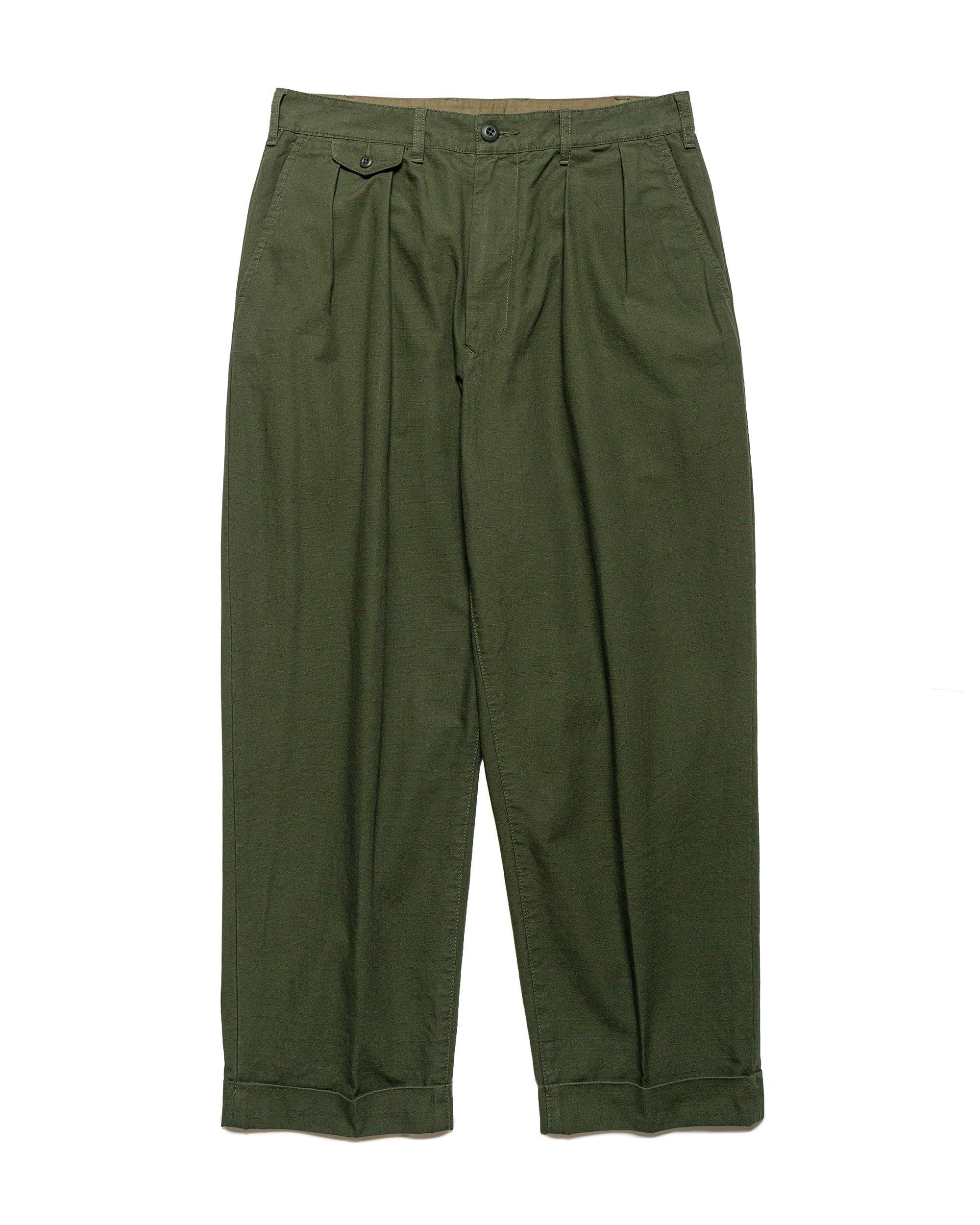 Lost & Found 2Pleats Cotton Ripstop Olive