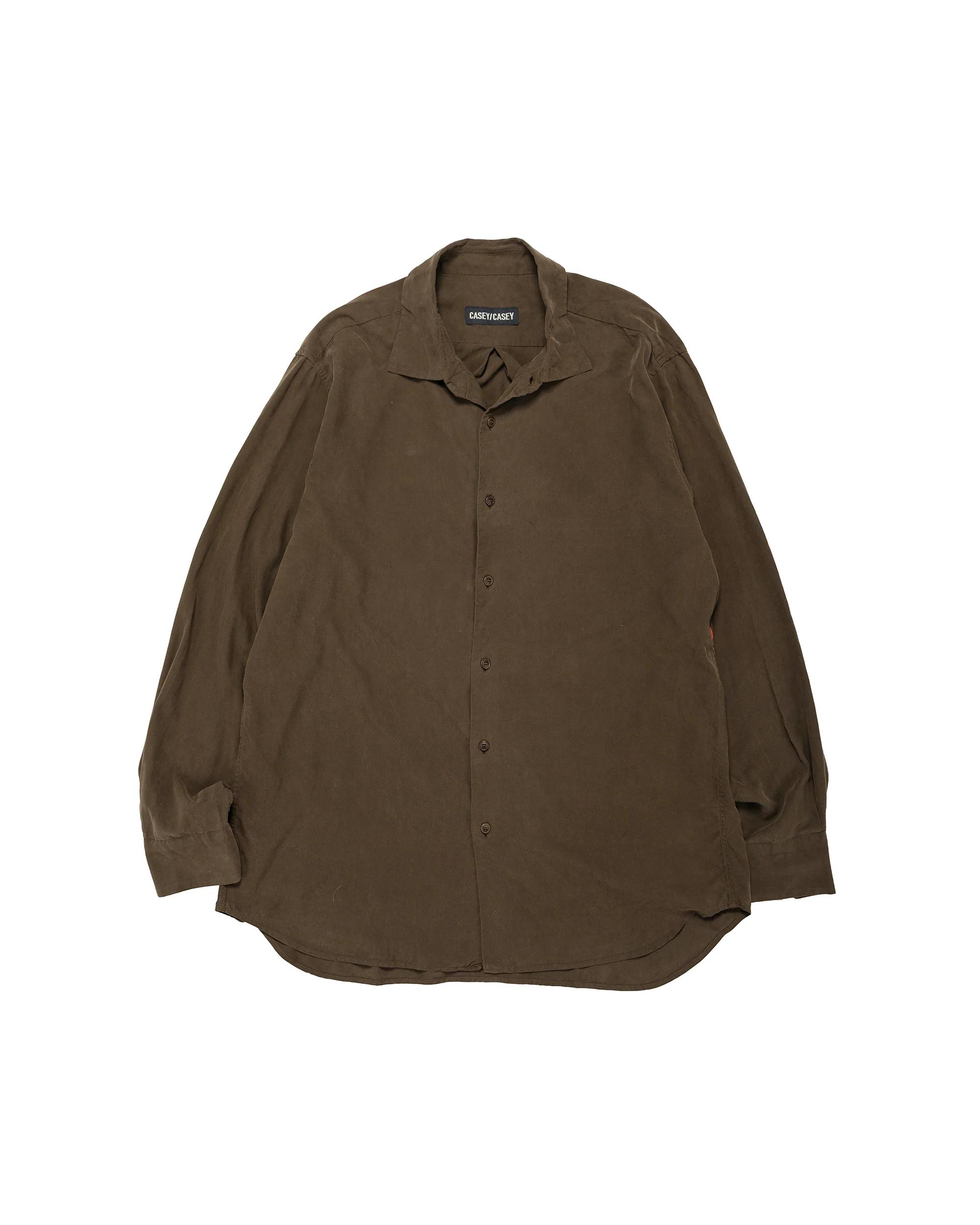 Big Raccourice Shirt Spun Silk Brown