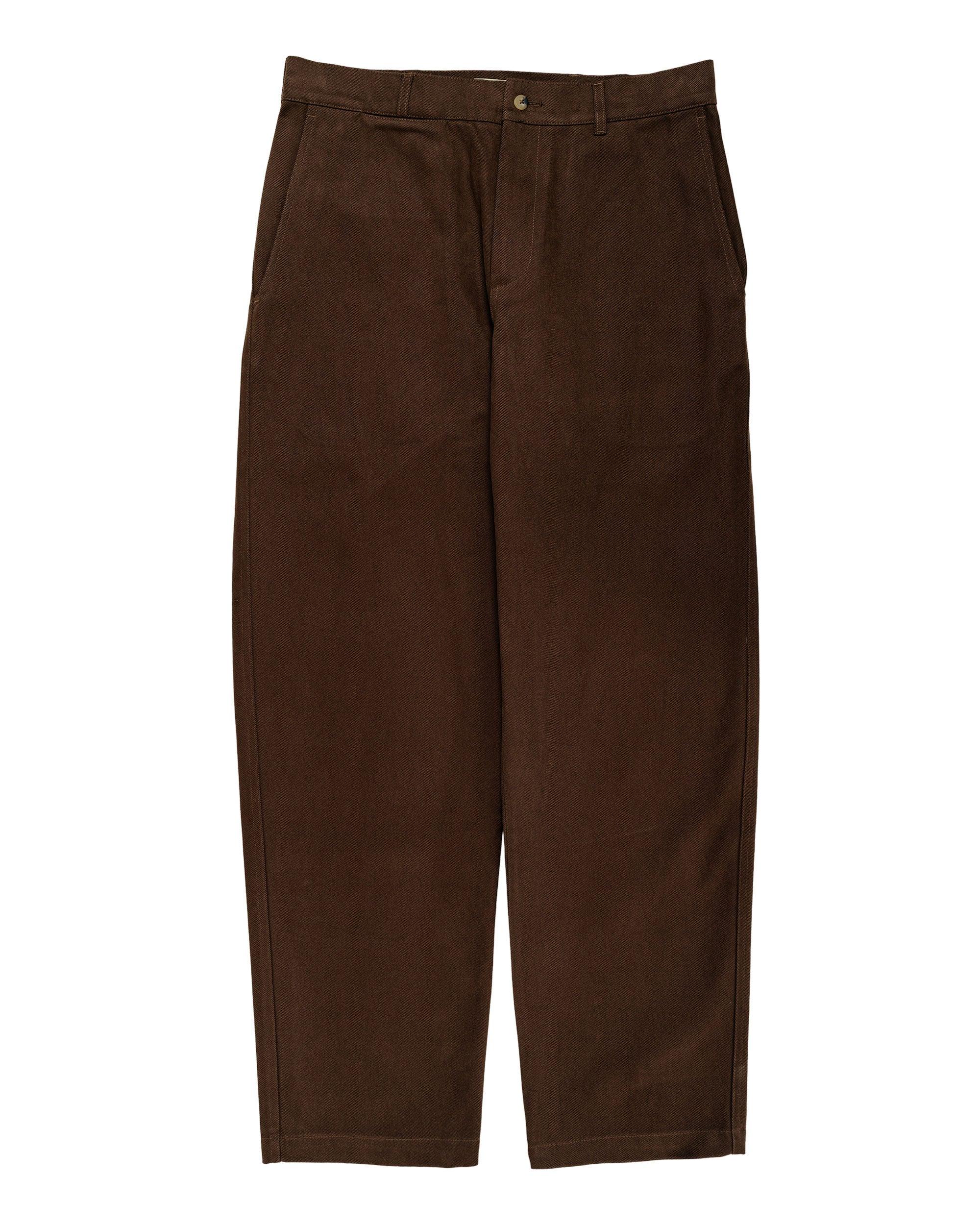 Balloon Trousers Heavy Cotton Drill Bark Brown