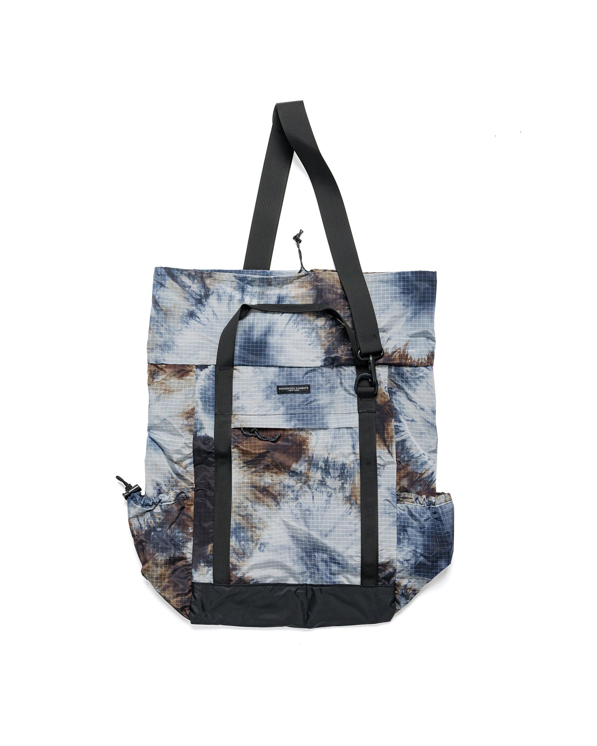 UL 3 Way Bag Navy Nylon Tie Die Print Ripstop