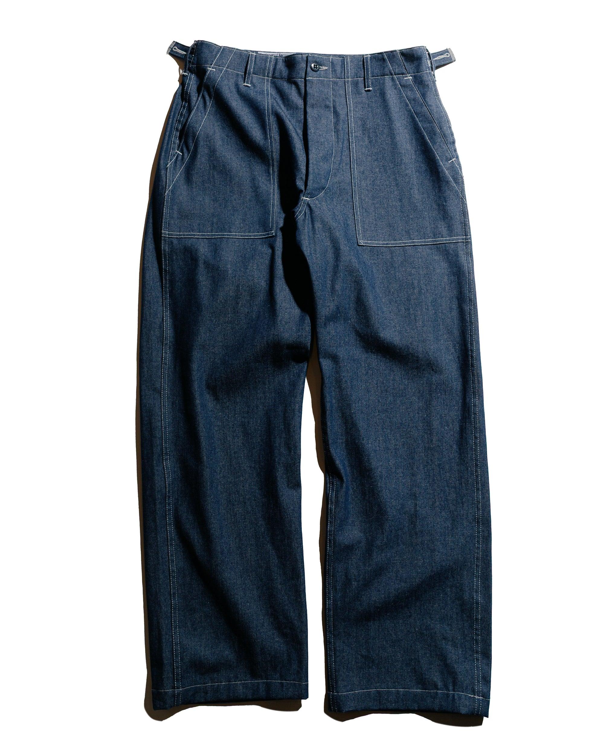 Fatigue Pant Contrast Stitch Indigo Industrial 8oz Denim