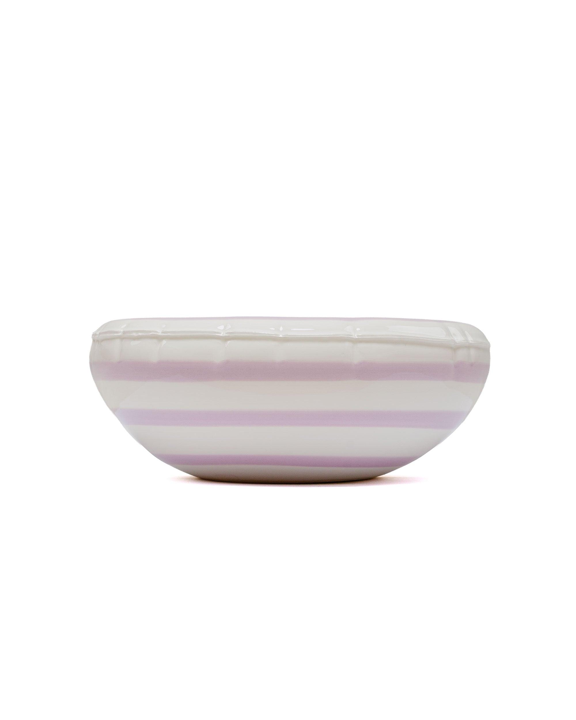 Bowl 'Lisa' Stripes Lavender Gloss