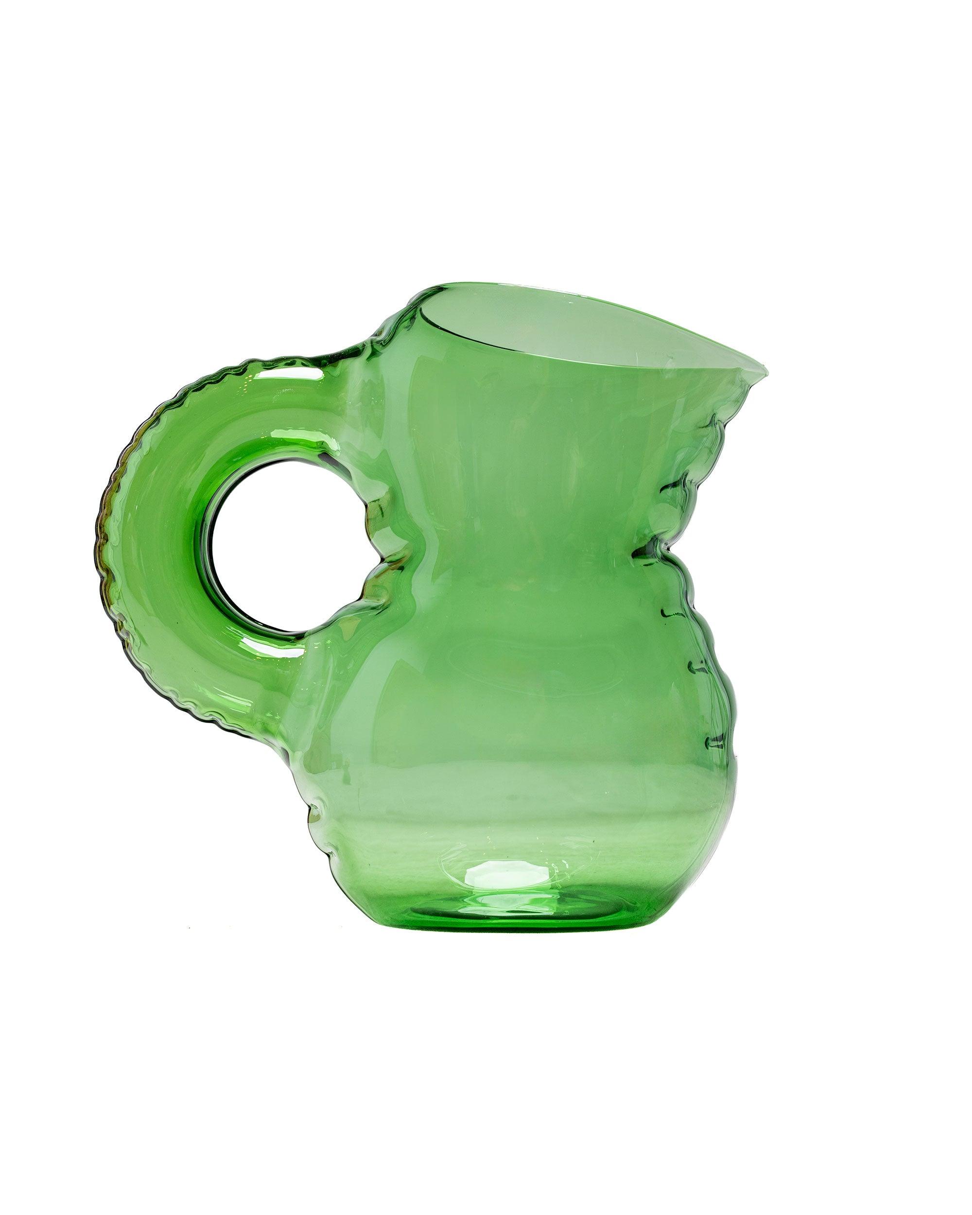 Jug 'Emily' Emerald Glass