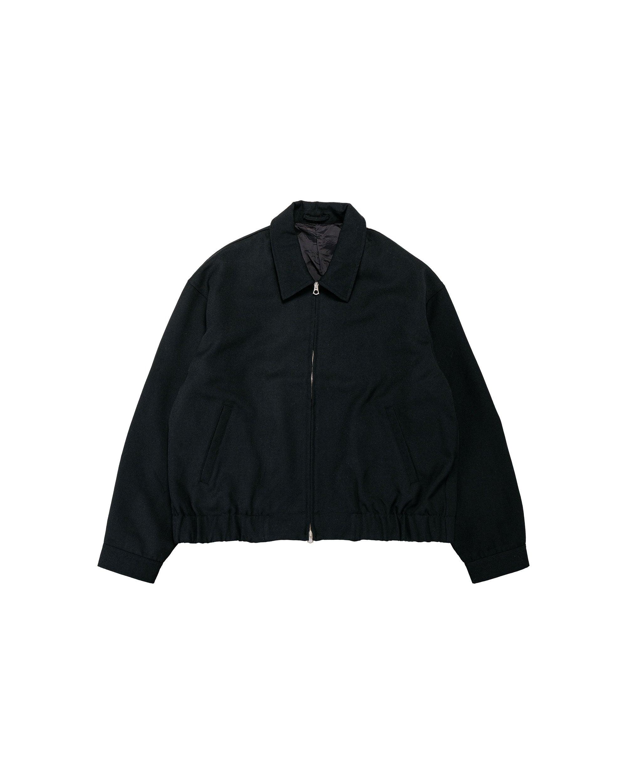 Machine Jacket Black Wool Gabardine