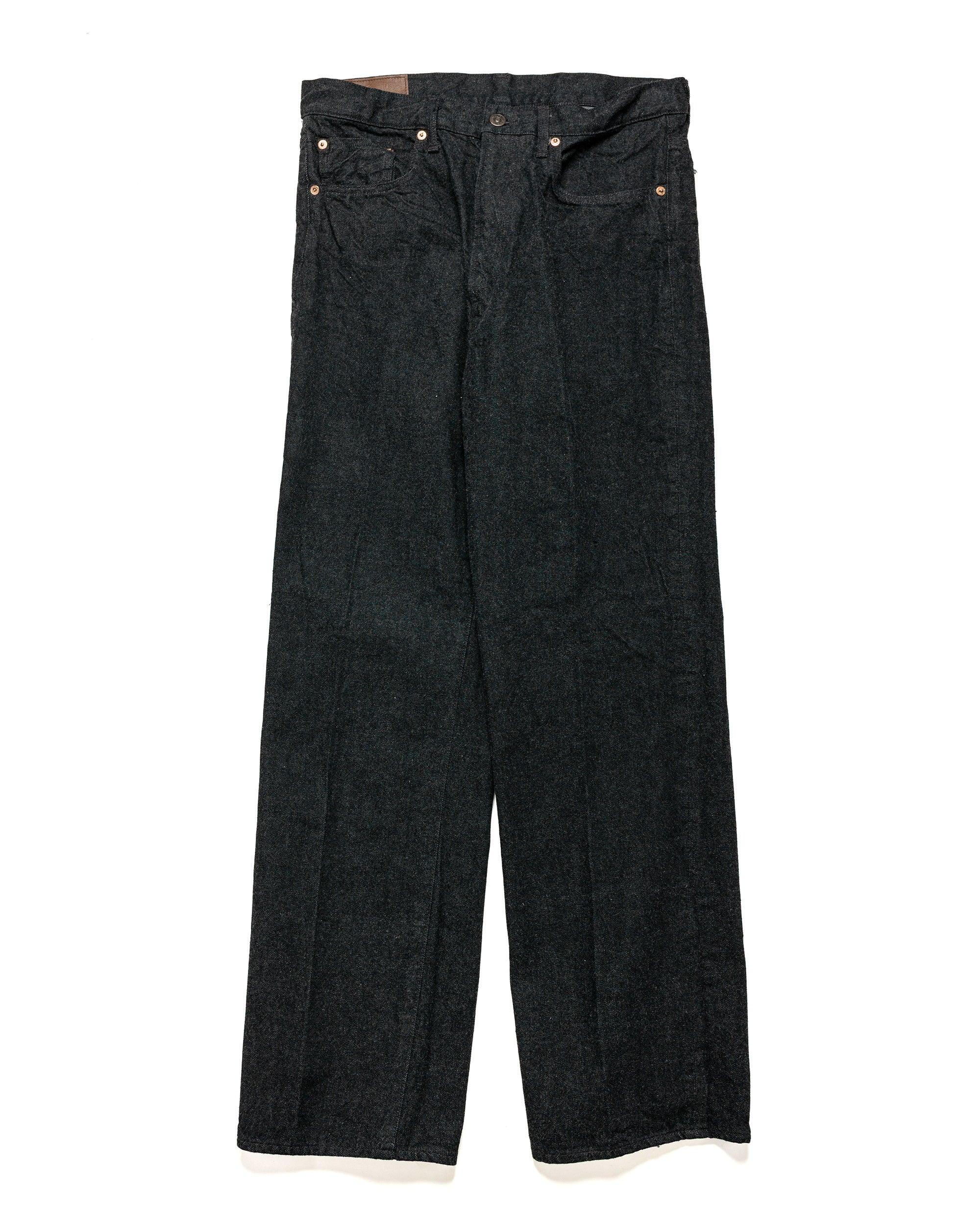 Skate Shoecut Denim Pants Black One Wash