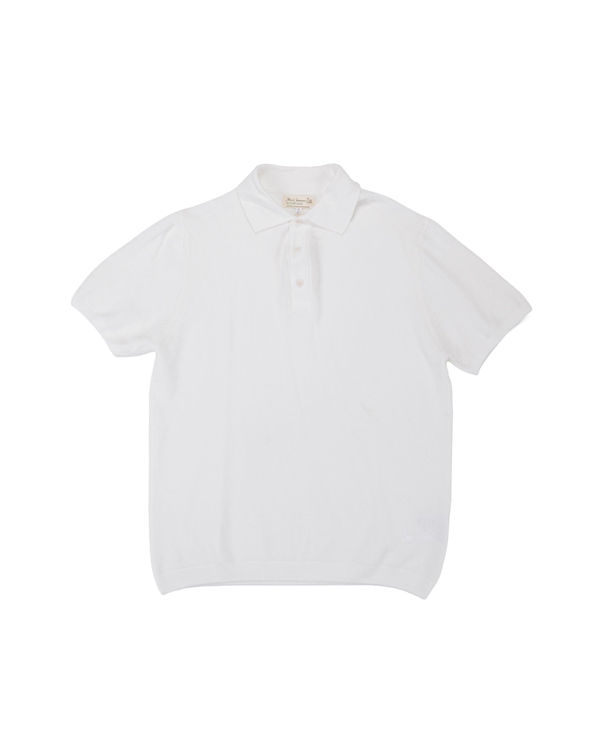 KPLP02 Knitted Polo White
