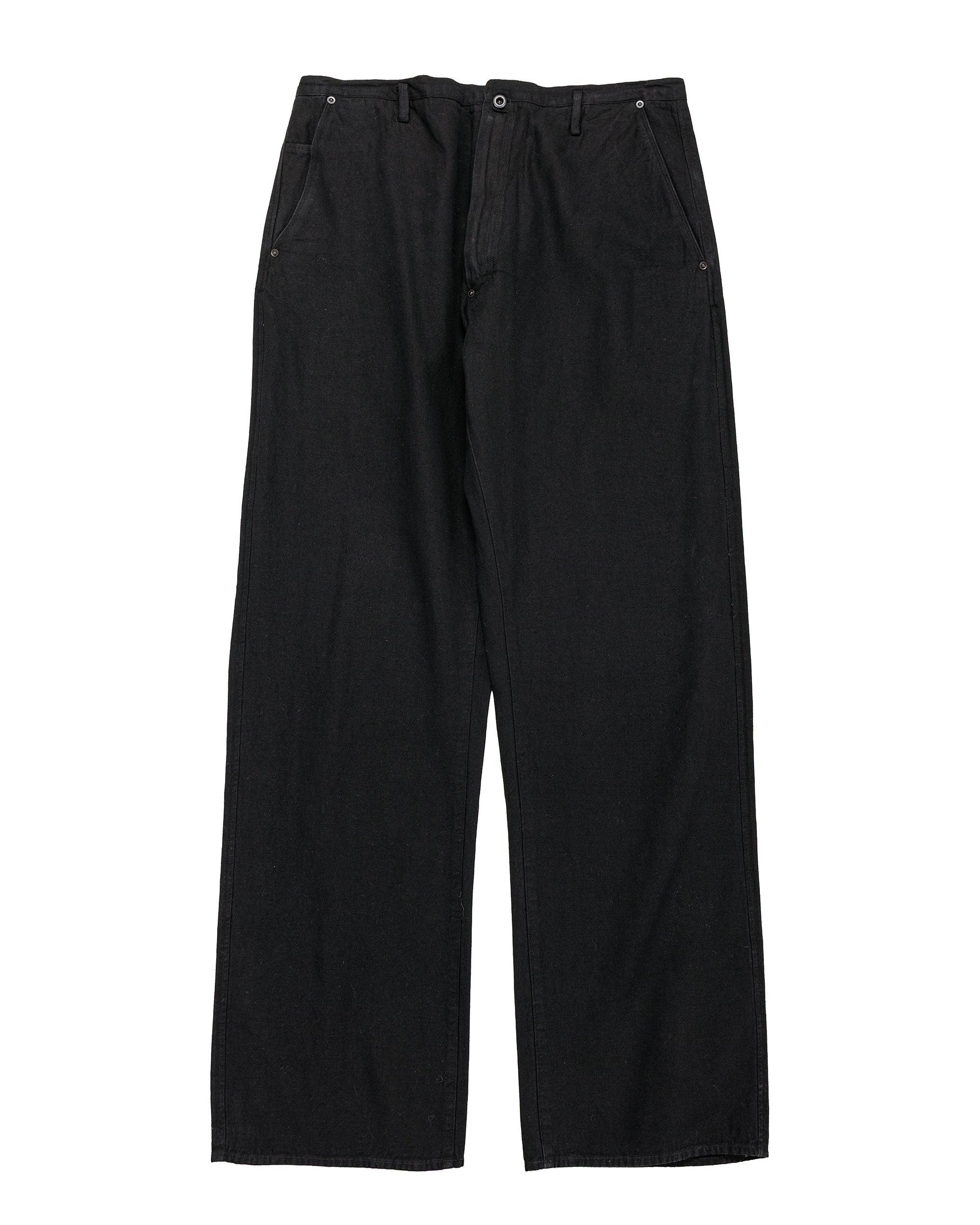 Uni Denim Cotton Hemp Lightweight Denim/Black