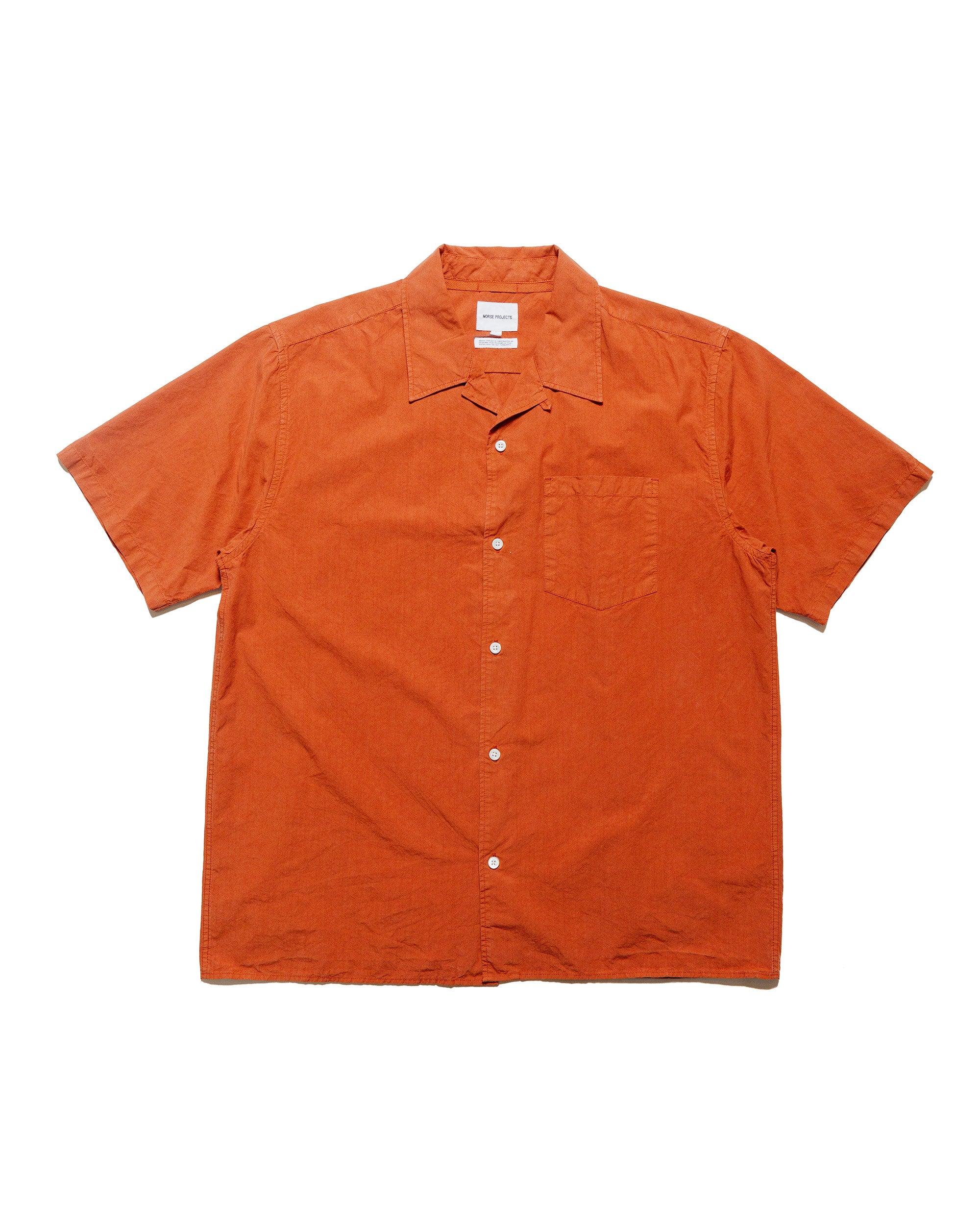 Carsten Cotton Tencel Red Ochre