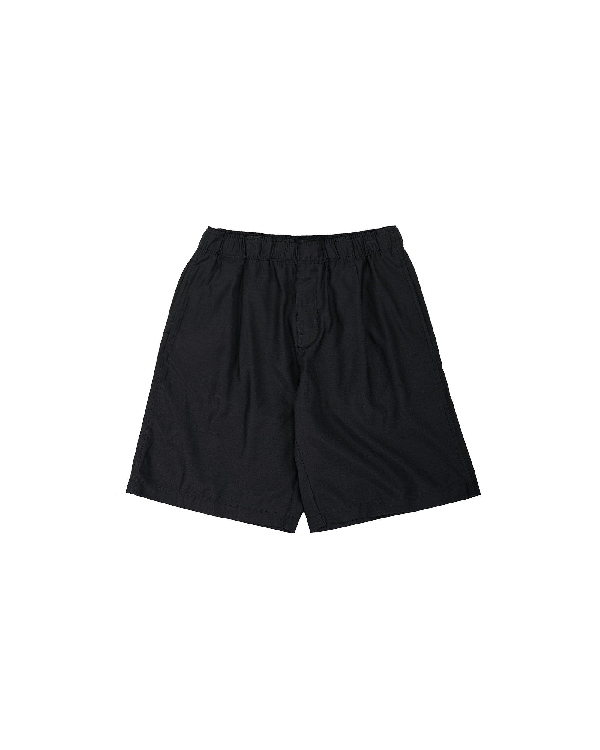 Leisure Shorts Still Black Calm Cupro Cotton