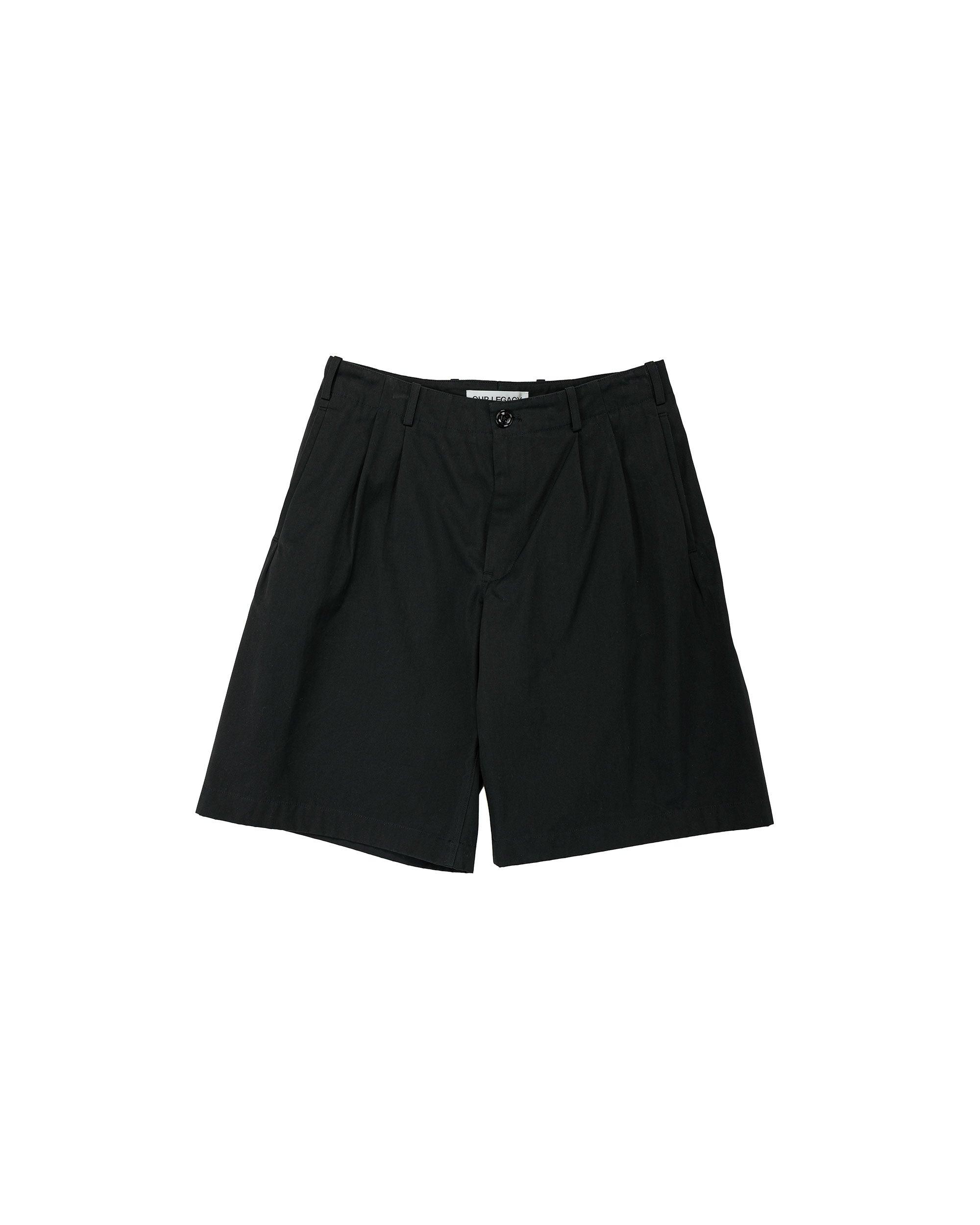 Ponte Shorts Studio Black Micro Canvas