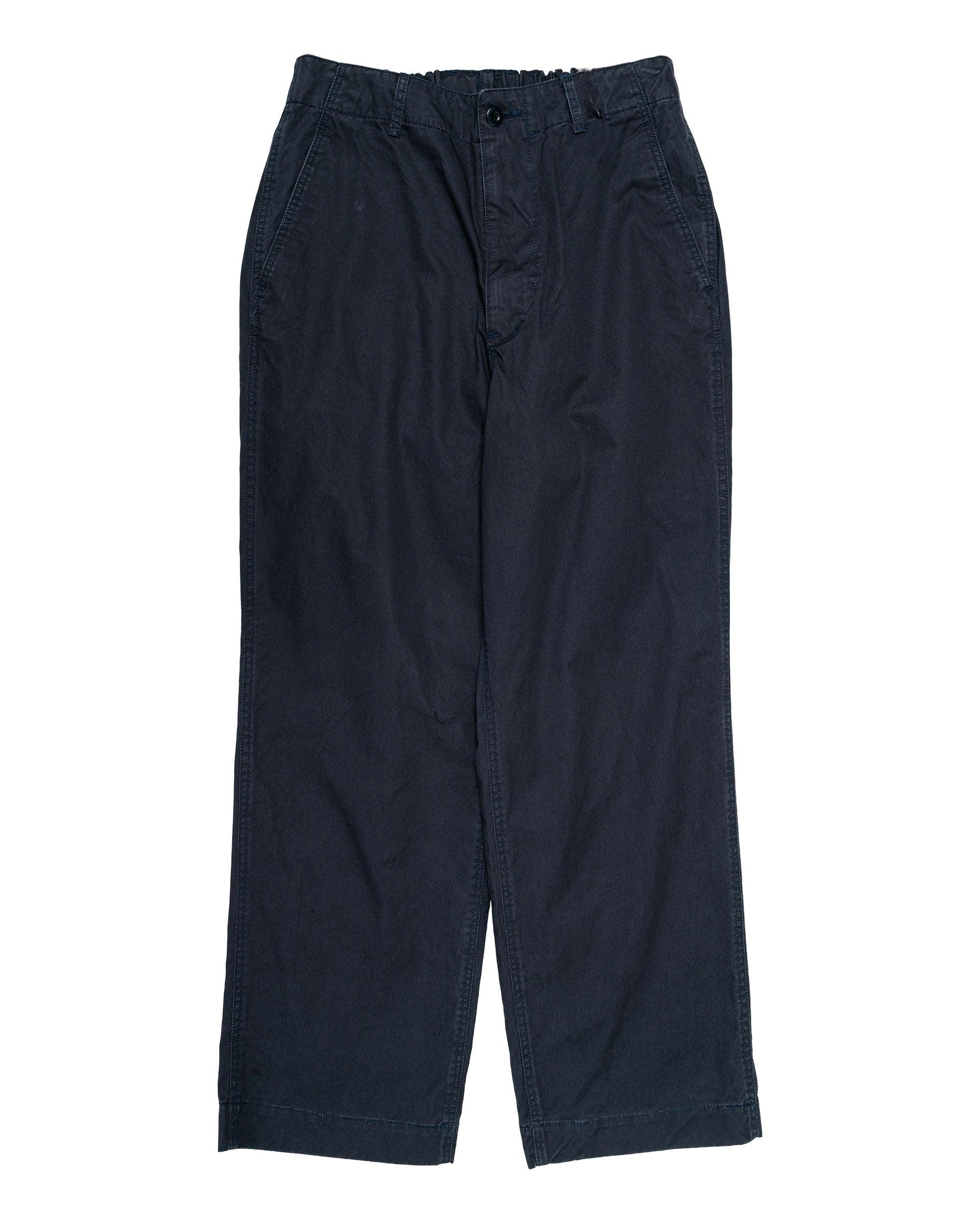 CO High Density Chino Cloth Wide Work Pants Navy