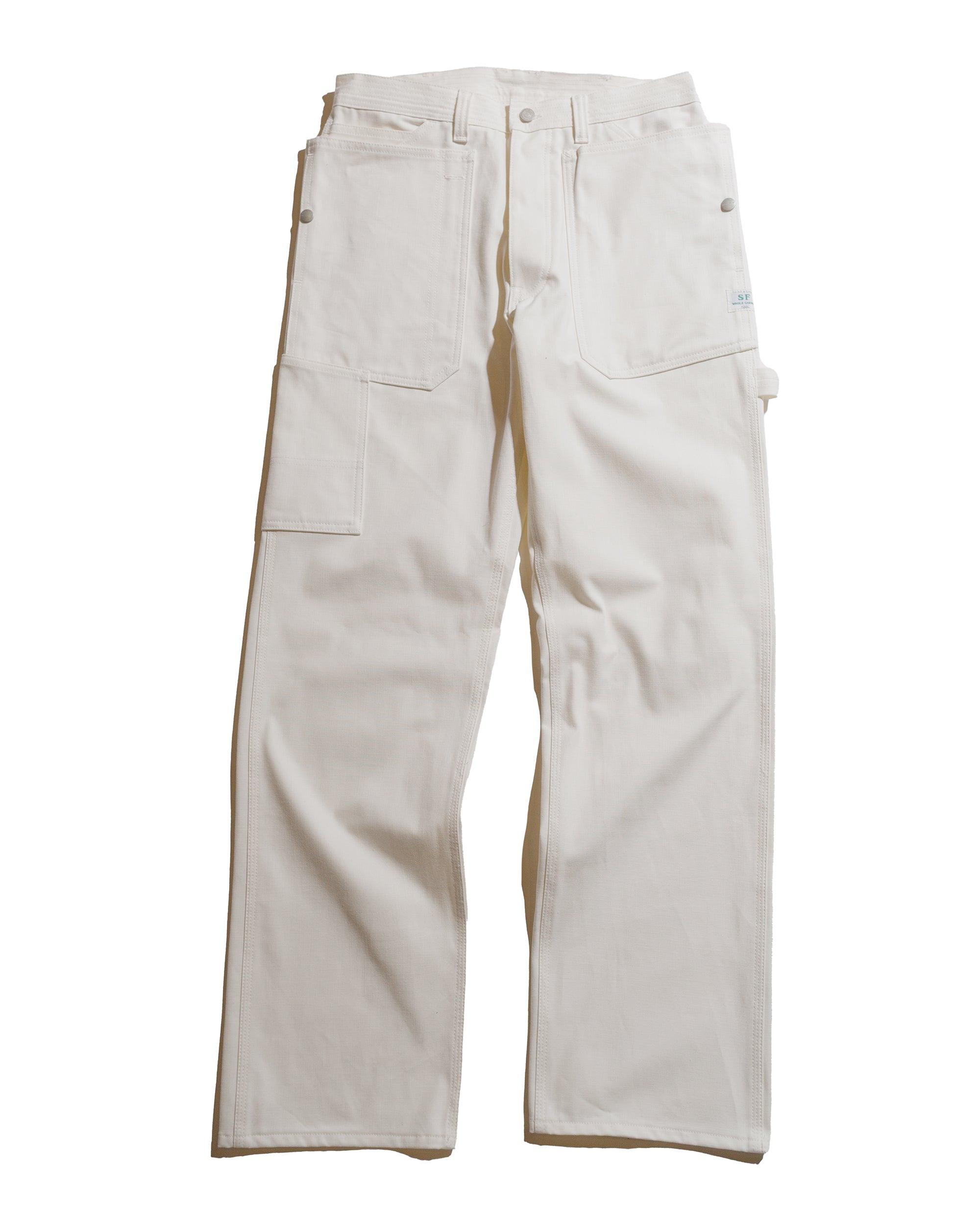 Fall Leaf Gardener Pants Selvedge Duck Off White